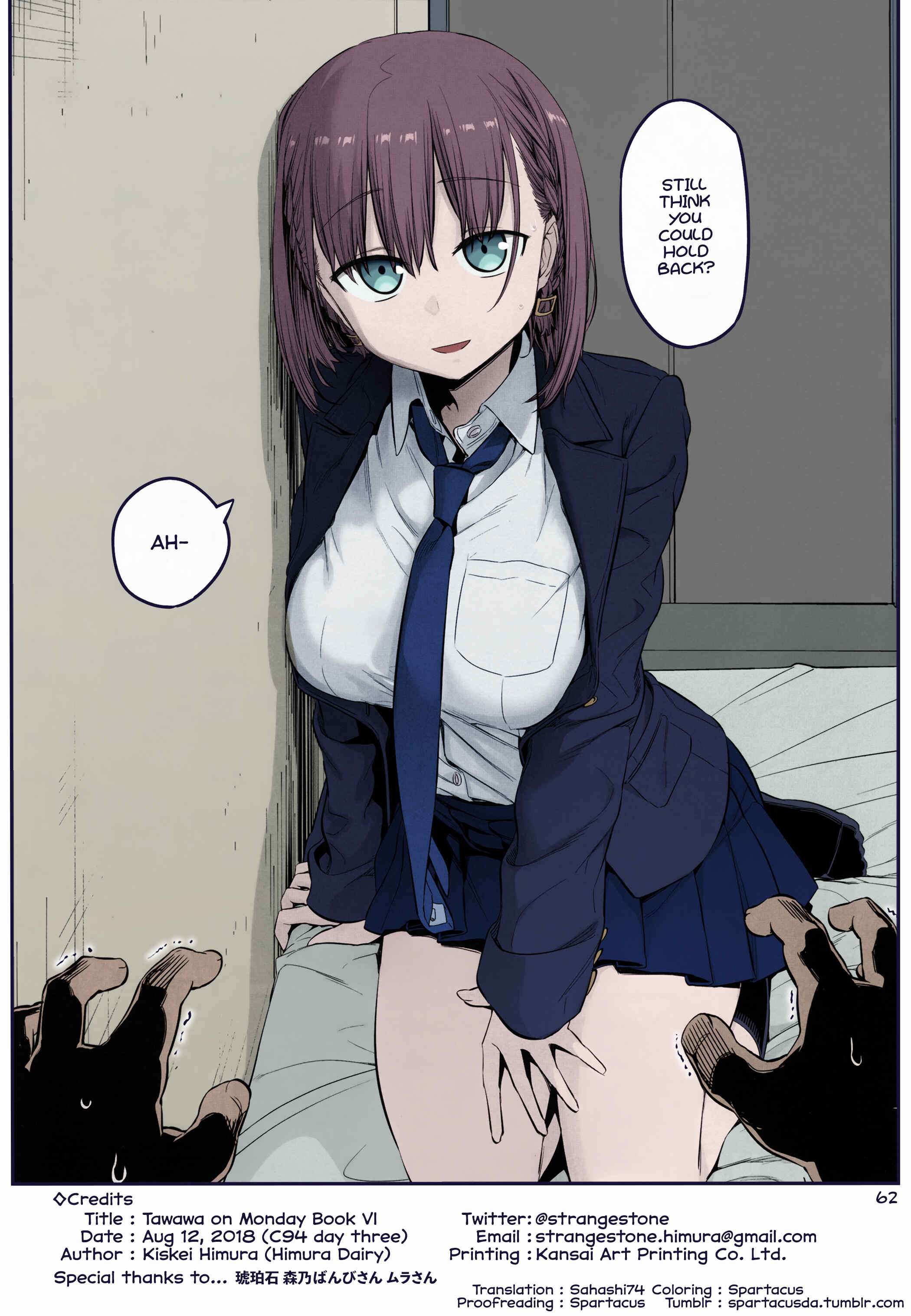 Getsuyoubi no Tawawa (Twitter Webcomic) (Fan Colored) Chapter 19 - Page 28