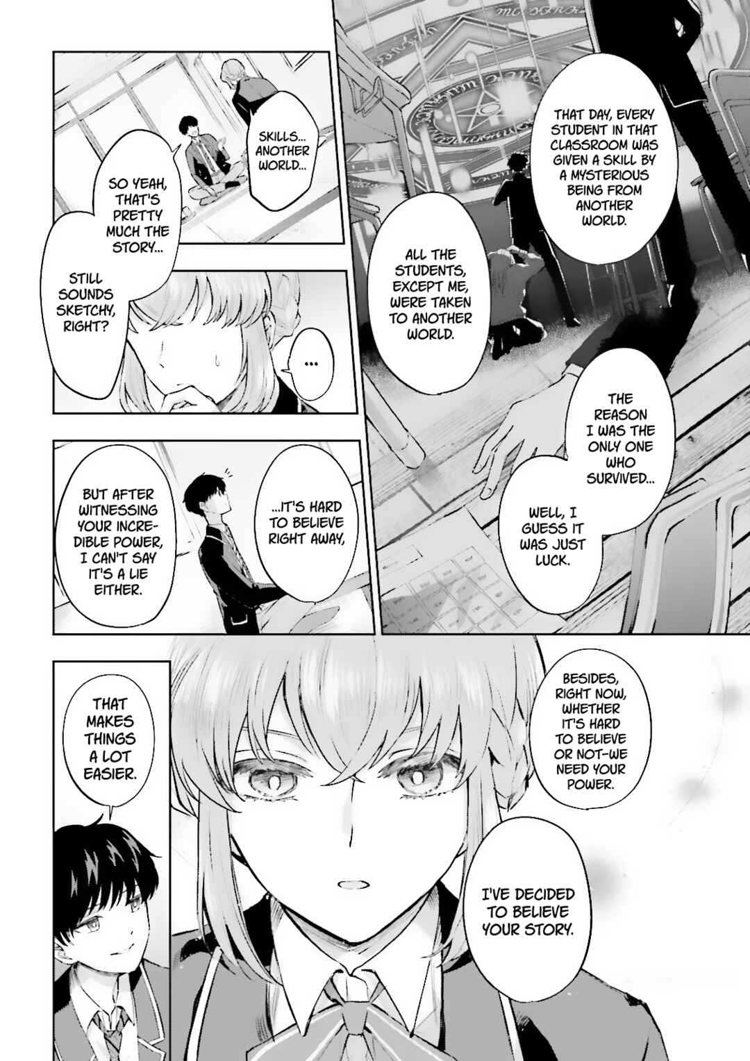 Classmate wa Isekai de Yuusha ni Natta kedo, Ore dake Gendai Nihon ni Okizari ni Narimashita Chapter 9 - Page 8