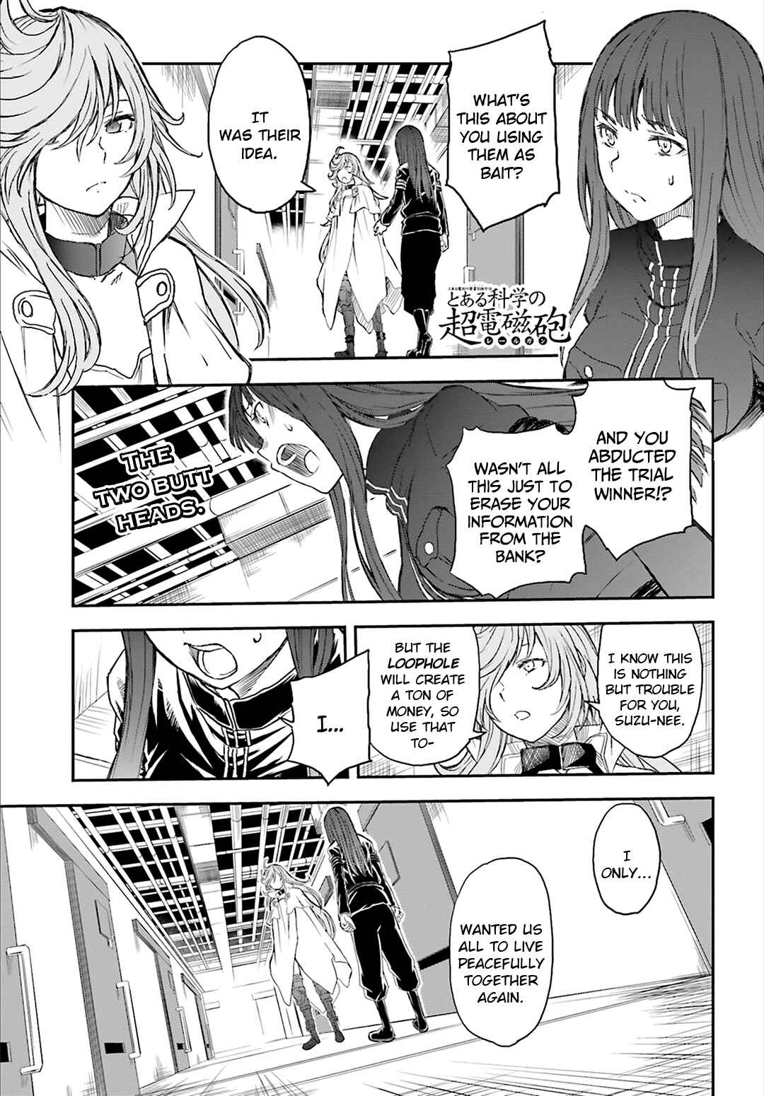 Toaru Majutsu no Index Gaiden: Toaru Kagaku no Railgun Chapter 117 - Page 1