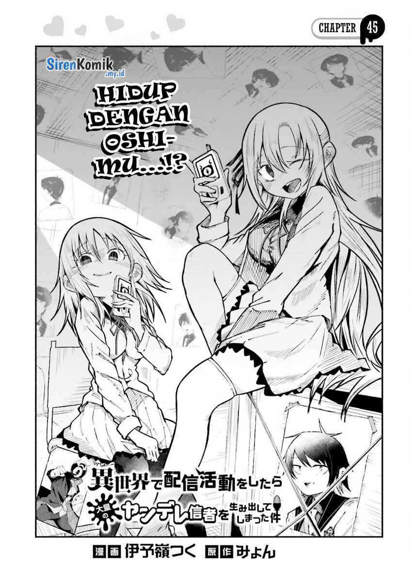 Isekai de Haishin Katsudou wo Shitara Tairyou no Yandere Shinja wo Umidashite Shimatta Ken Chapter 45 - Page 2