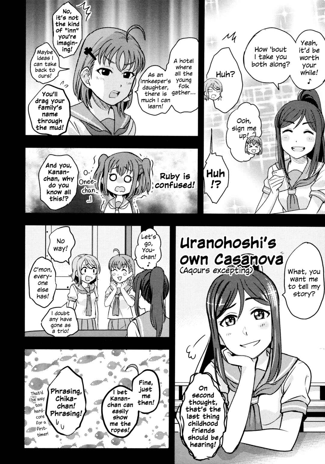 Love Live! Sunshine!! - A Love-Tinted Aquamarine (Doujinshi) Chapter 6 - Page 7