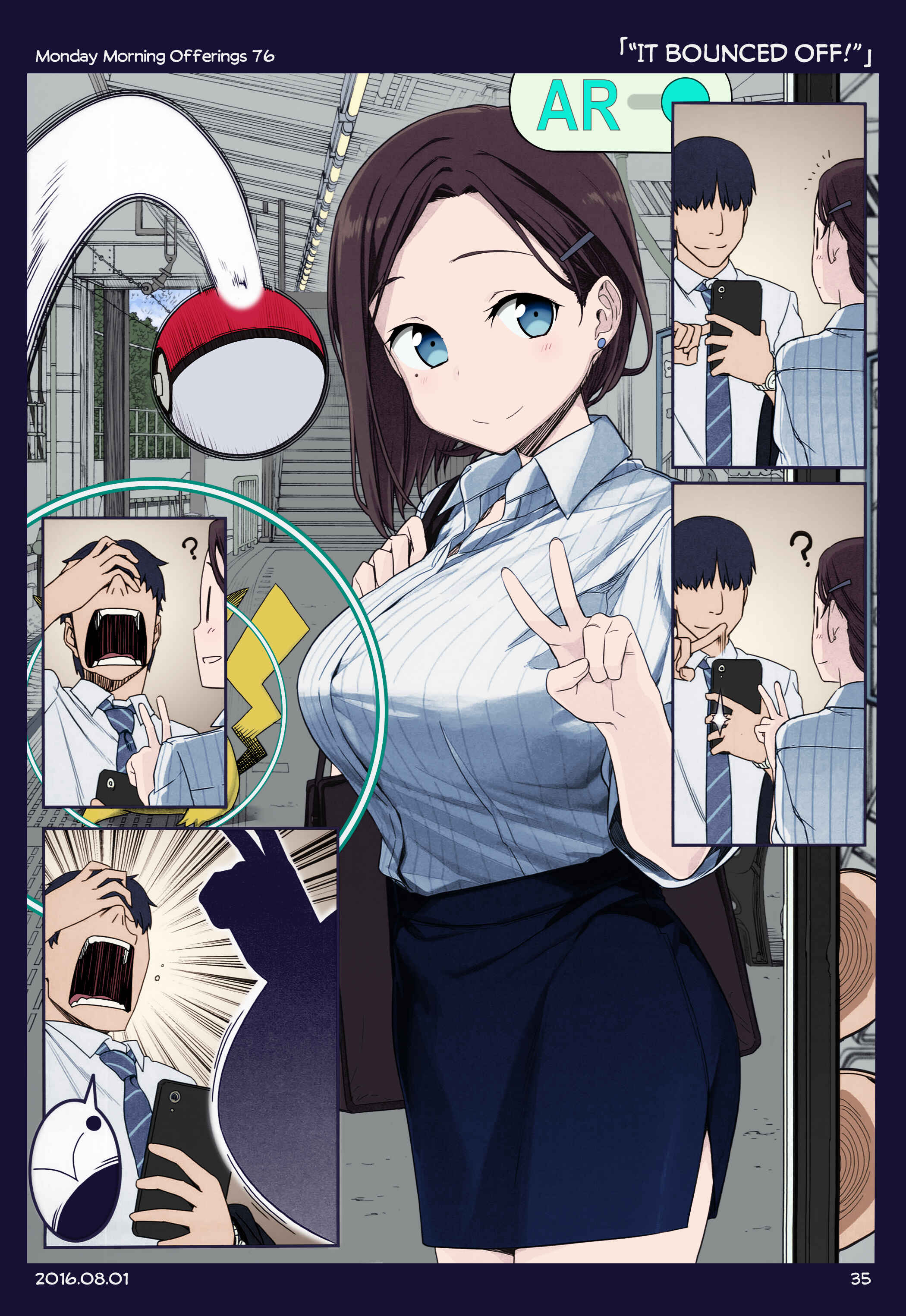 Getsuyoubi no Tawawa (Twitter Webcomic) (Fan Colored) Chapter 4 - Page 34