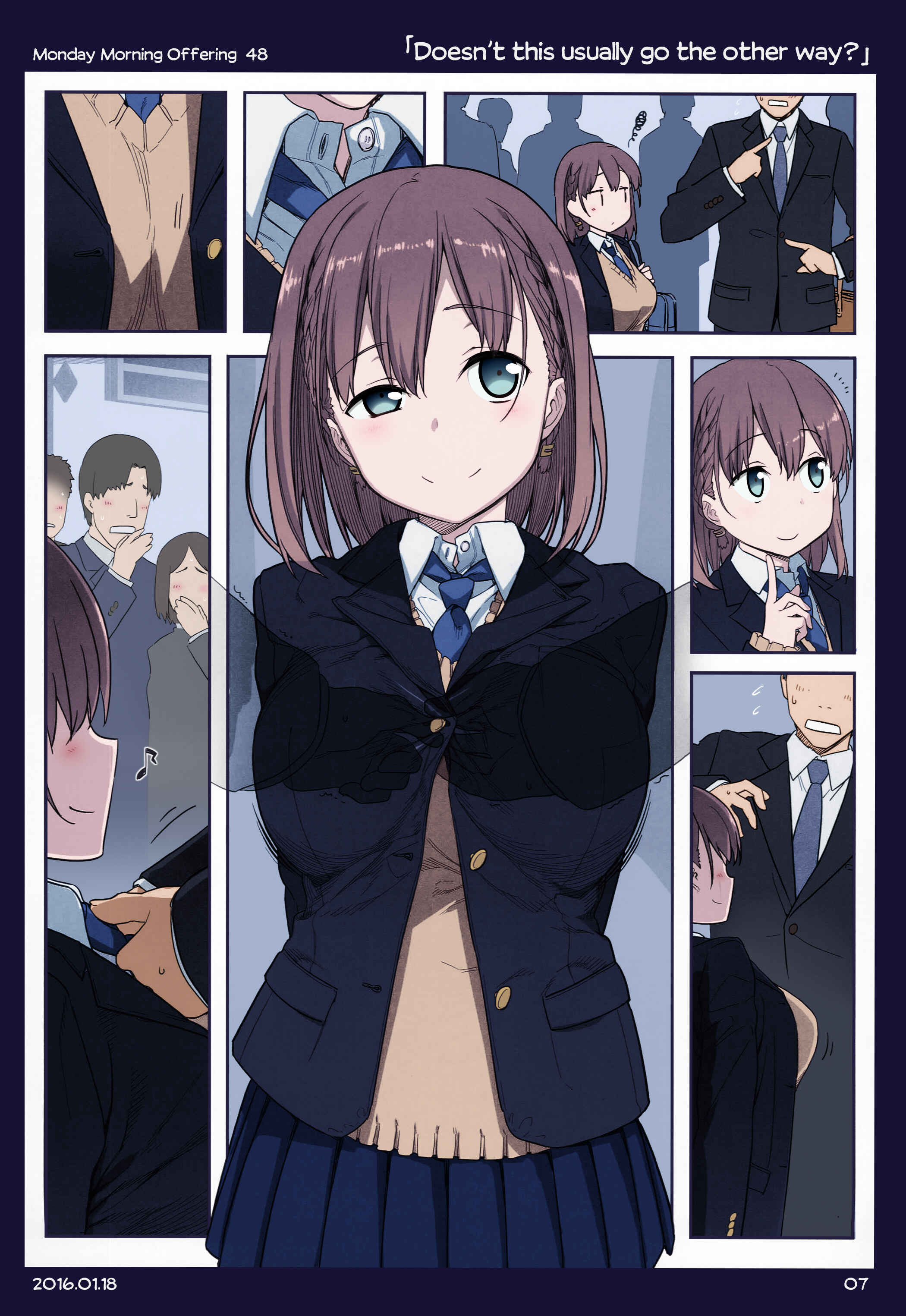 Getsuyoubi no Tawawa (Twitter Webcomic) (Fan Colored) Chapter 4 - Page 5