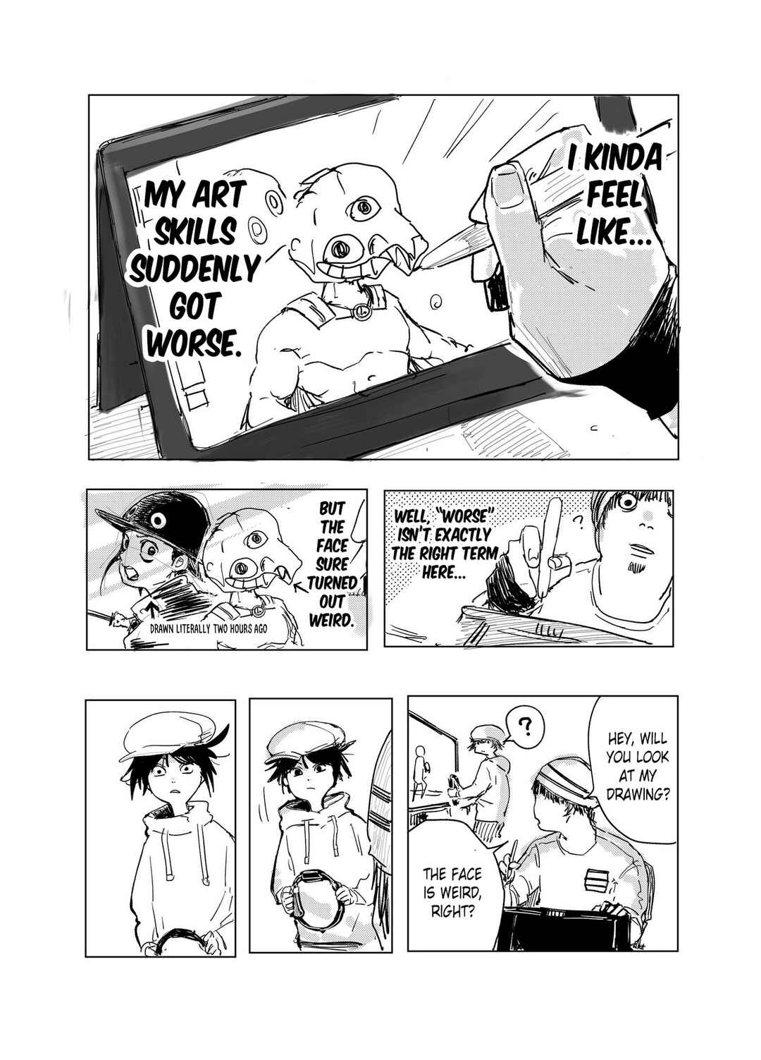 E ga Heta ni Natta to Omottara Noukousoku deshita Chapter 1 - Page 1