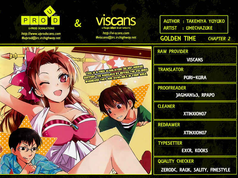 Golden Time Chapter 2 - Page 1