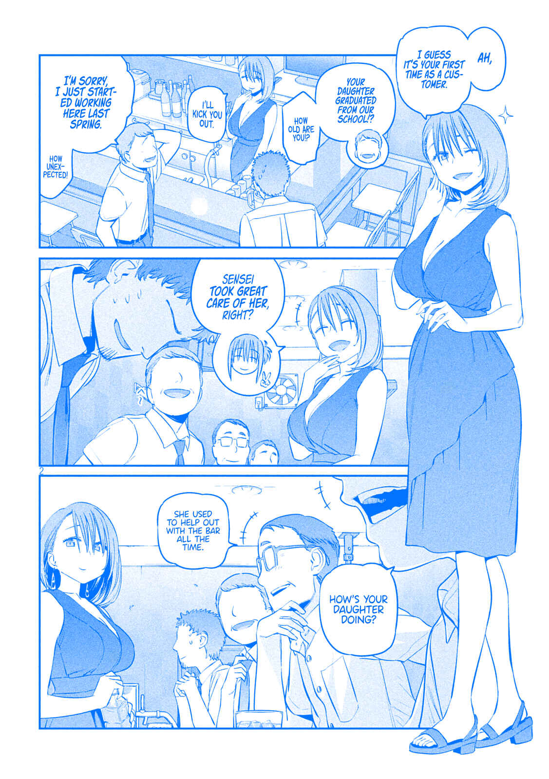Getsuyoubi no Tawawa (Blue) (Fan Colored) Chapter 43 - Page 2