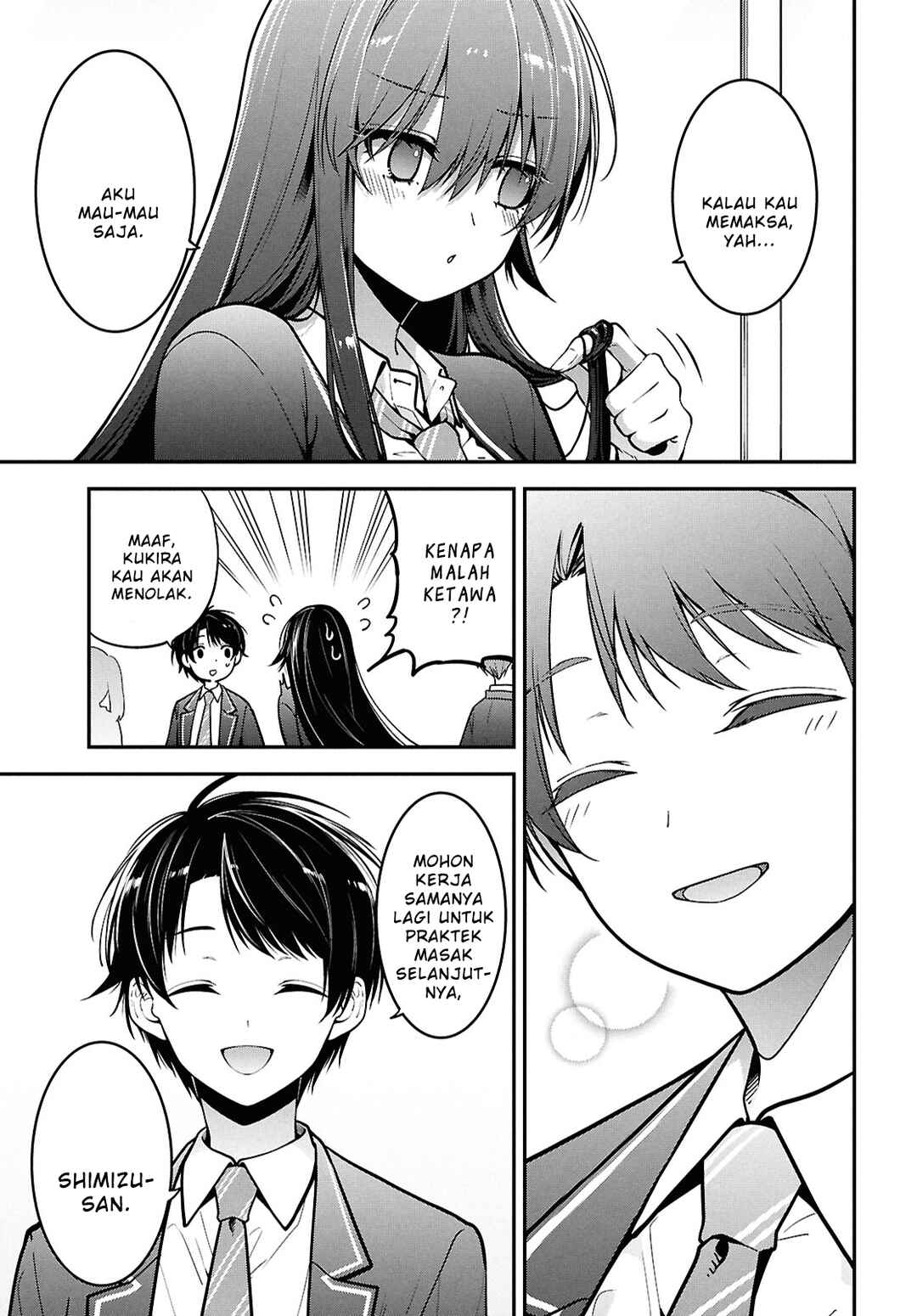 Tonari no Seki no Yankee Shimizu-san ga Kami wo Kuroku Sometekita Chapter 2 - Page 33