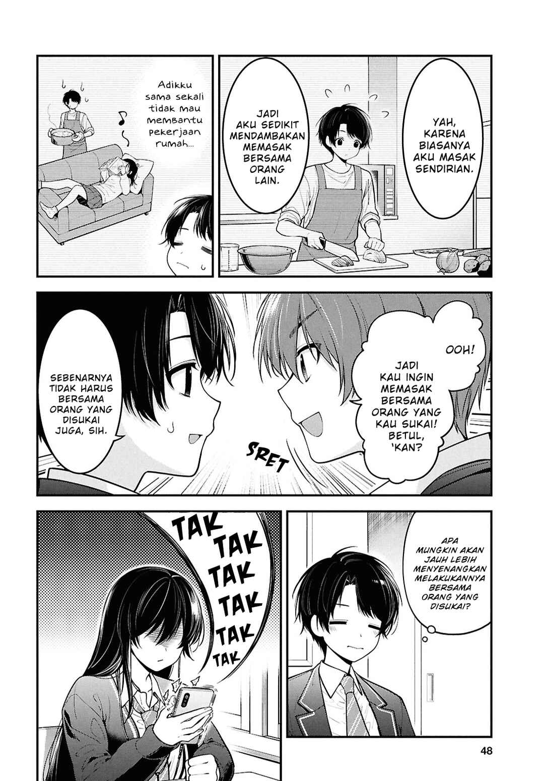 Tonari no Seki no Yankee Shimizu-san ga Kami wo Kuroku Sometekita Chapter 2 - Page 4