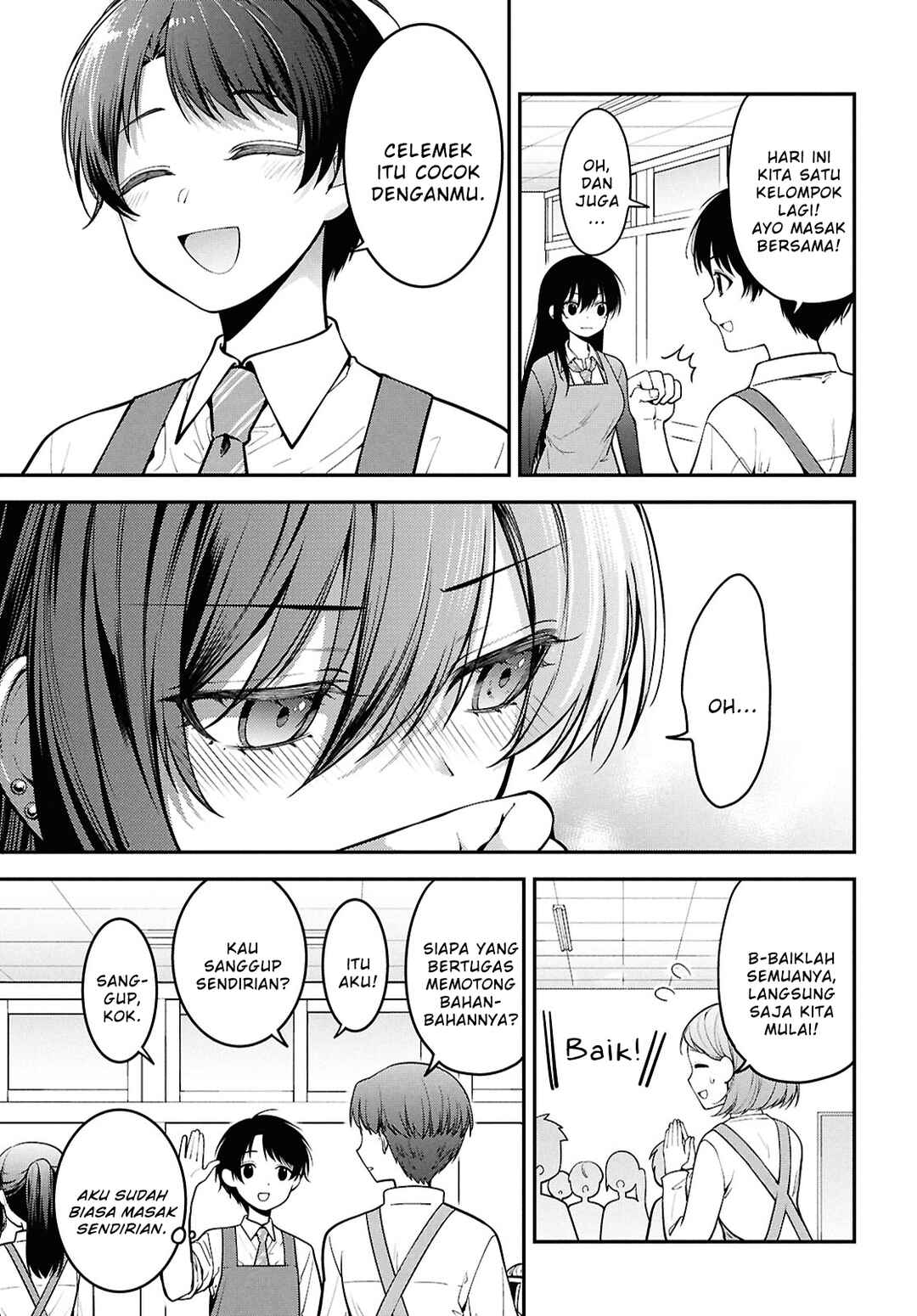 Tonari no Seki no Yankee Shimizu-san ga Kami wo Kuroku Sometekita Chapter 2 - Page 7