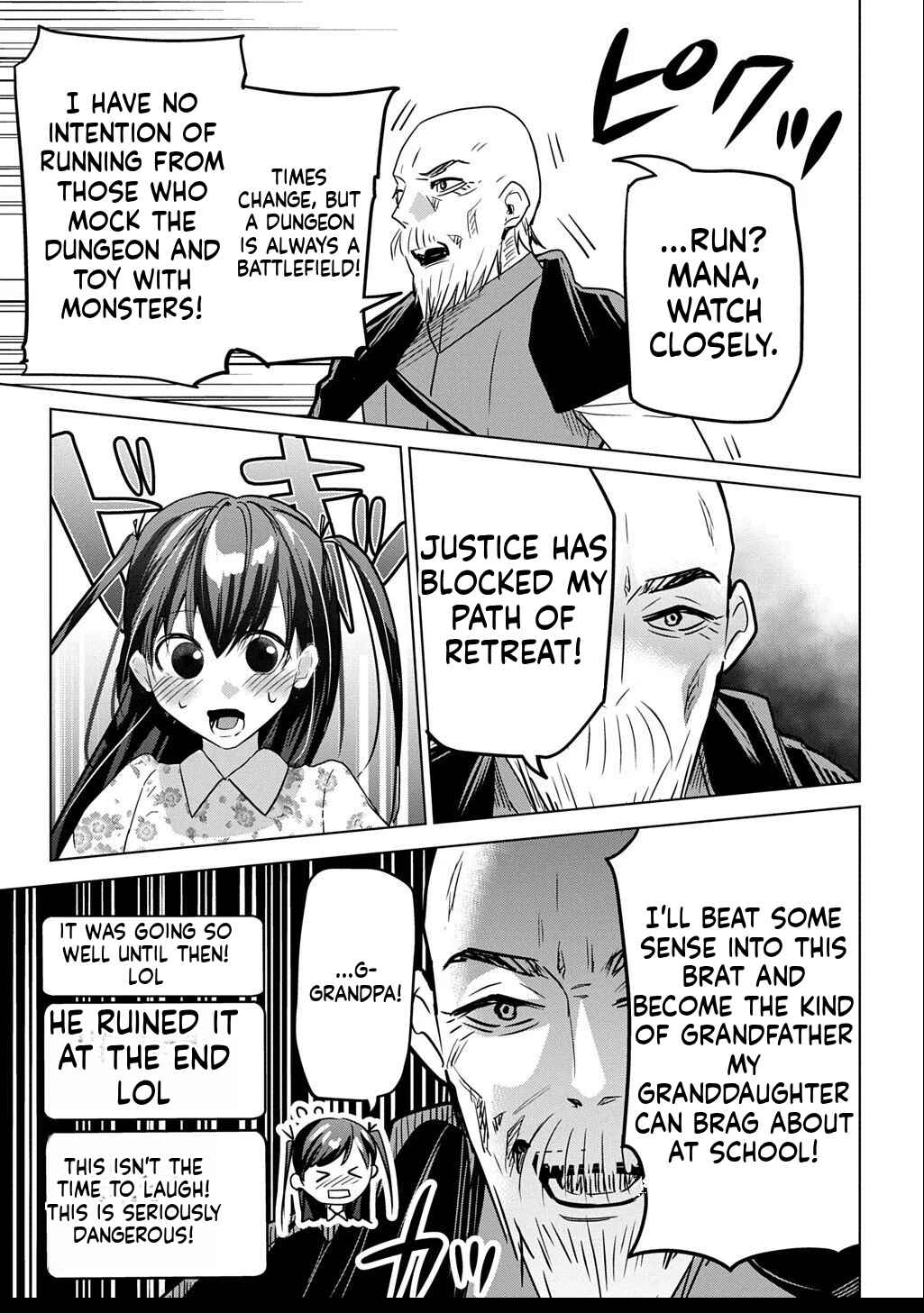Moto Tansakusha no Ojii-chan: Mago ni Segamarete Dungeon Haishin o Hajimeta njaga, Nazeka Bazuriotta wai Chapter 2.2 - Page 10