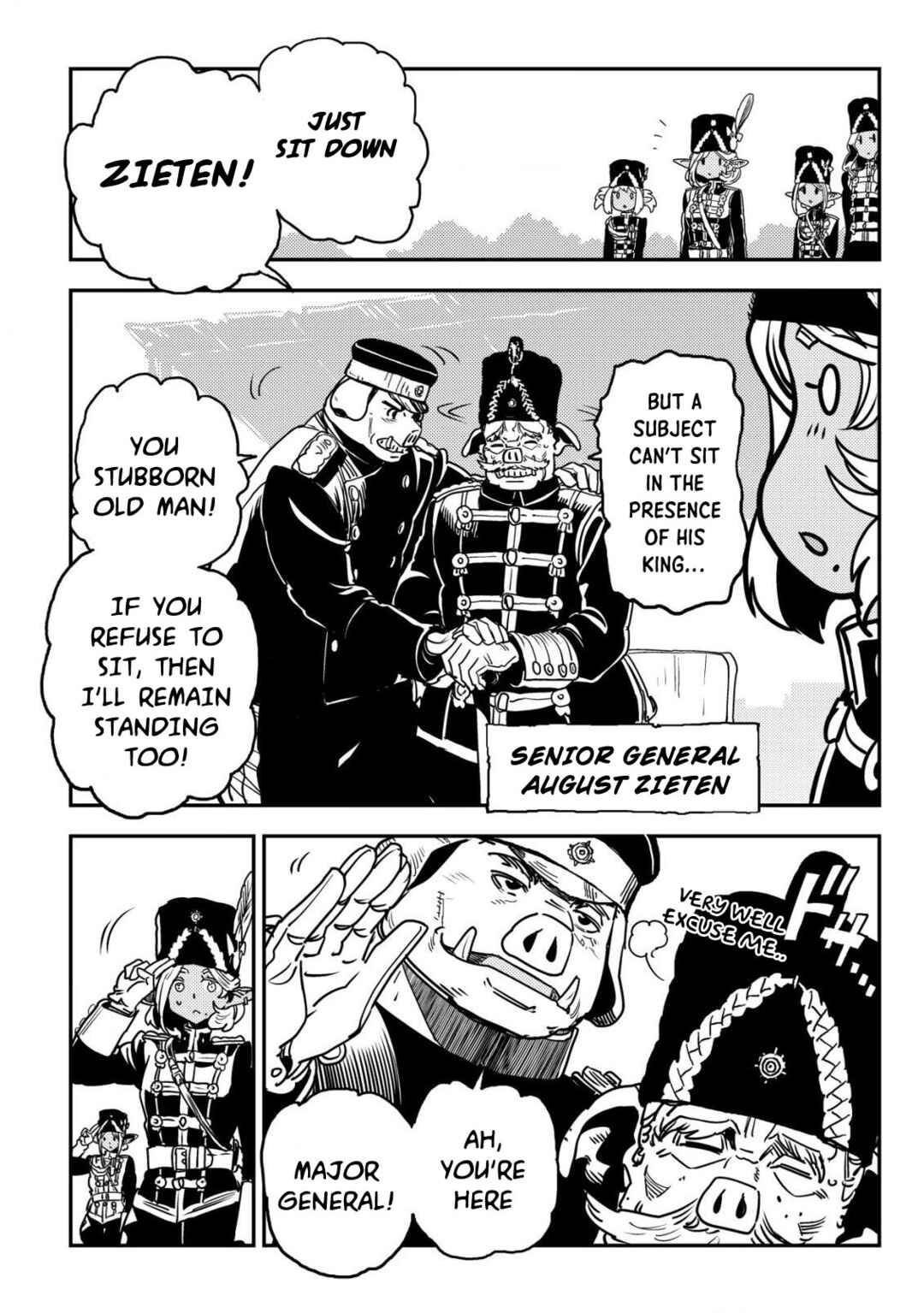 Orcsen Oukokushi ~Yaban na Orc no Kuni wa, Ikanishite Heiwa na Elf no Kuni wo Yakiharau ni Itatta ka~ Chapter 10 - Page 47