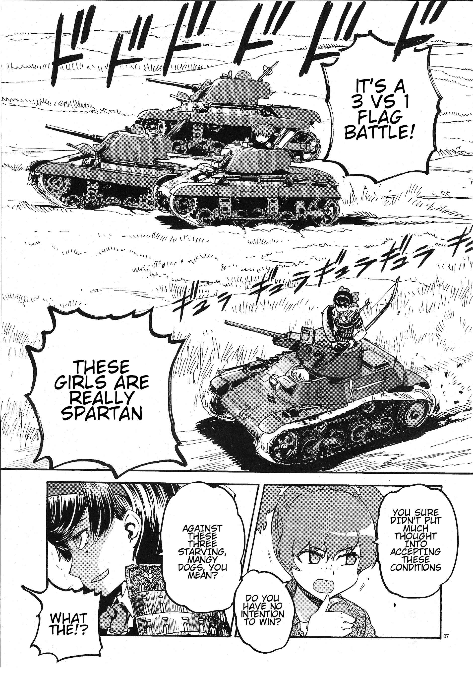 Girls und Panzer: Ribbon no Musha Chapter 3 - Page 35