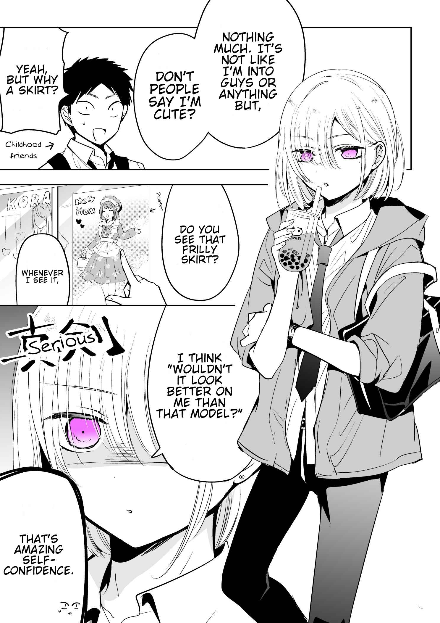 Tomodachi ga Skirt haite mitai tte Itte kita Ken Chapter 1 - Page 2