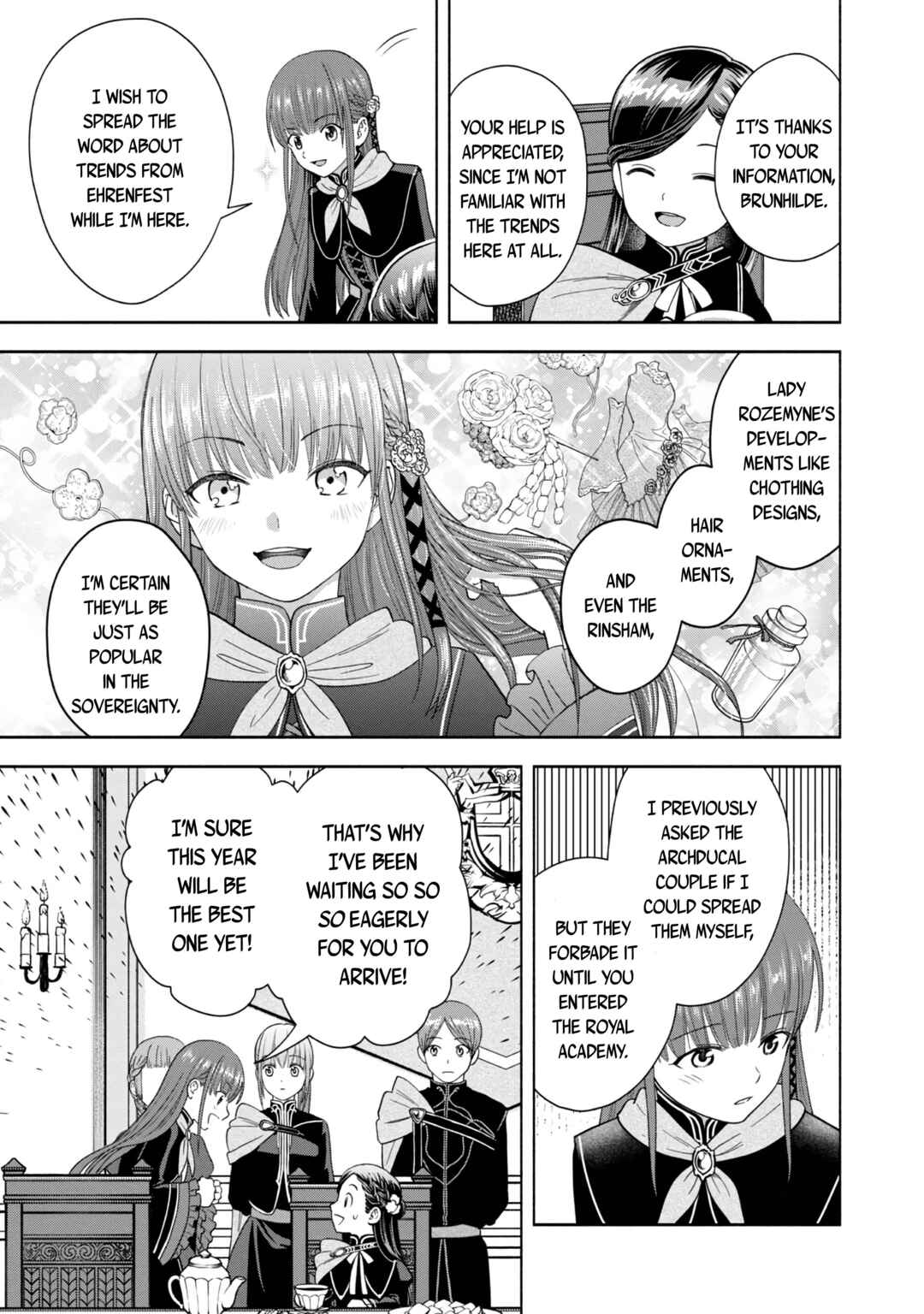 Honzuki no Gekokujou: Shisho ni Naru tame ni wa Shudan o Erandeiraremasen—Dai-4 Bu: Kizokuin no Toshokan o Sukuitai! Chapter 4 - Page 12