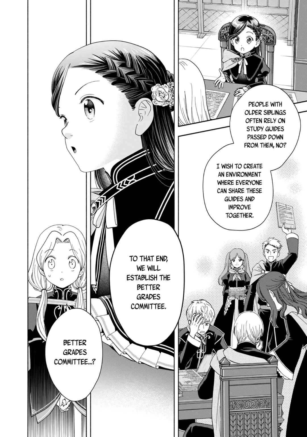 Honzuki no Gekokujou: Shisho ni Naru tame ni wa Shudan o Erandeiraremasen—Dai-4 Bu: Kizokuin no Toshokan o Sukuitai! Chapter 4 - Page 35