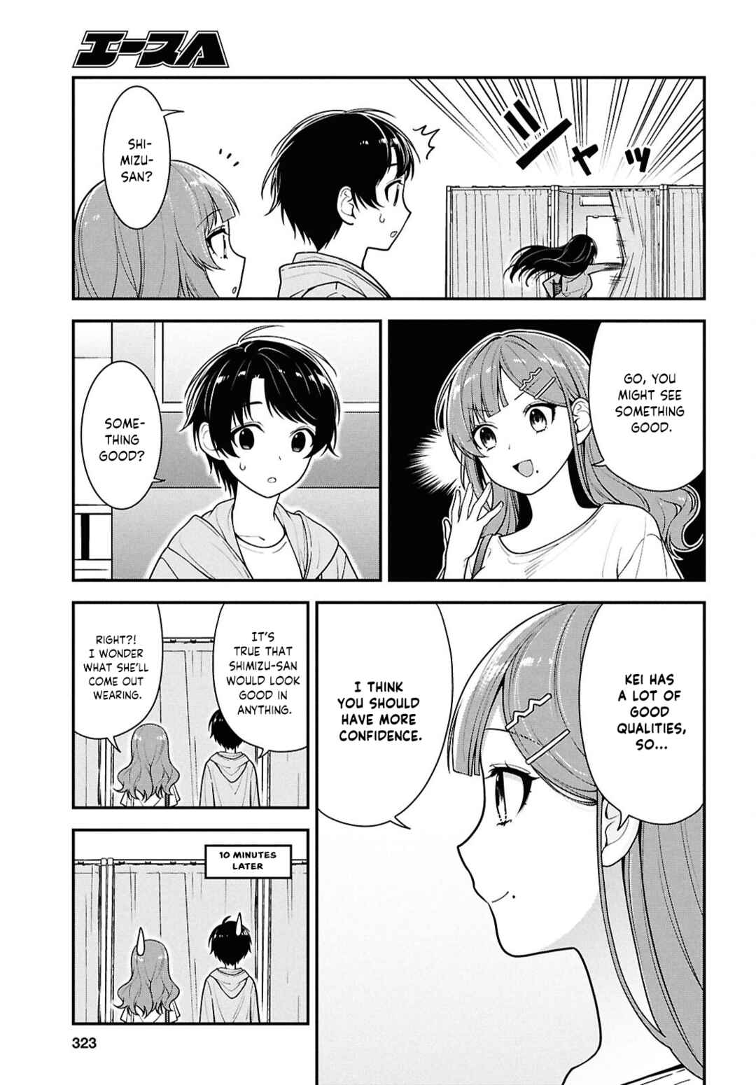 Tonari no Seki no Yankee Shimizu-san ga Kami wo Kuroku Sometekita Chapter 6 - Page 12