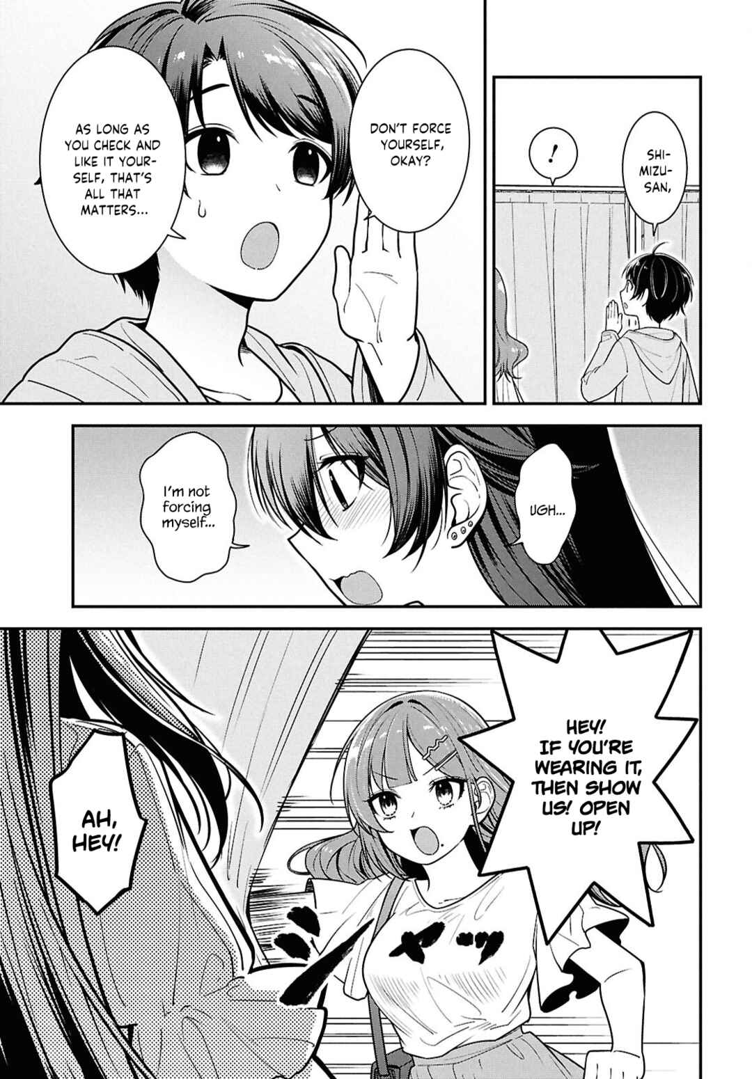Tonari no Seki no Yankee Shimizu-san ga Kami wo Kuroku Sometekita Chapter 6 - Page 14