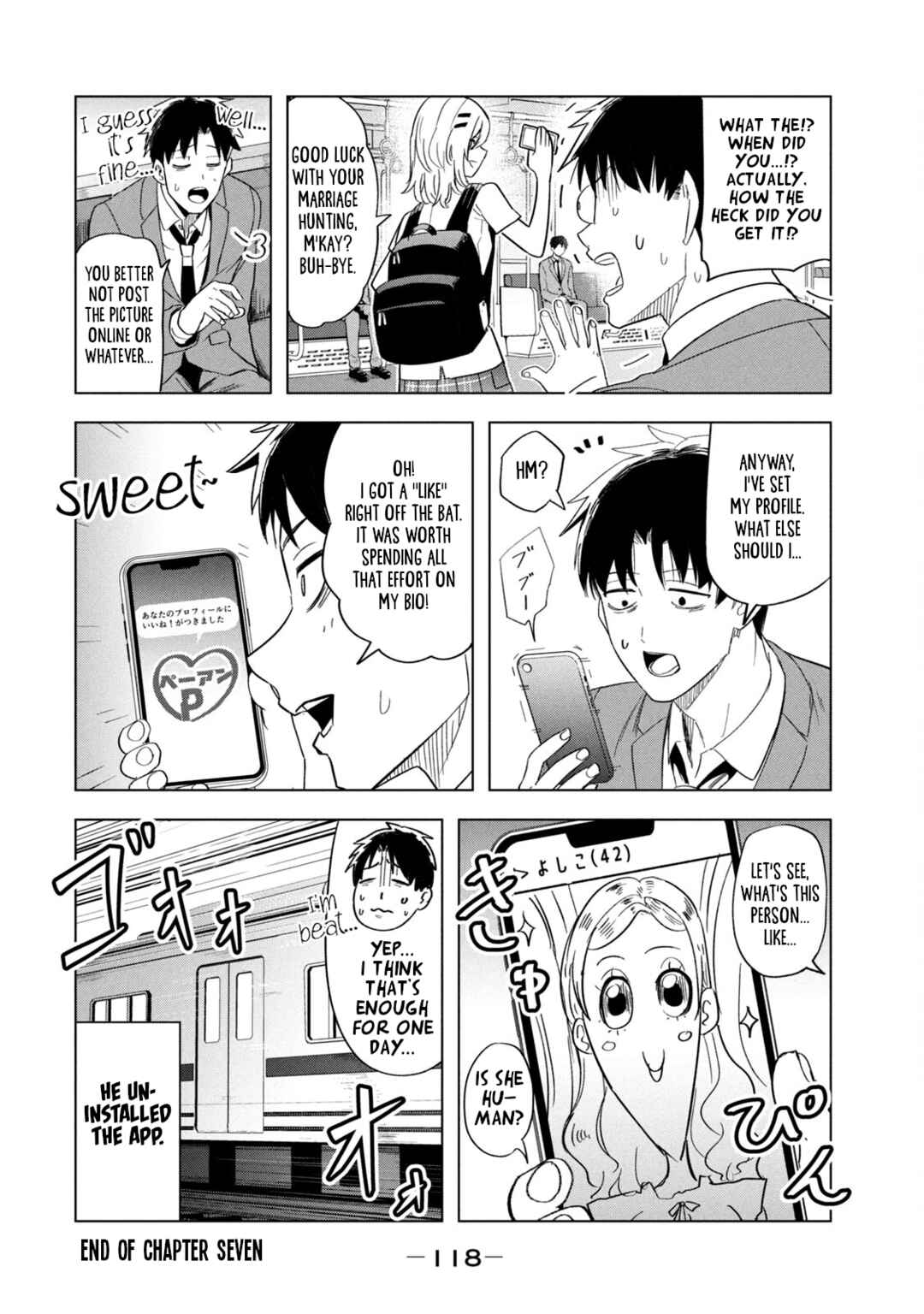 Asa no Tsuukin Densha de, Yatara to Hanashikakete Kuru Joshikousei. Chapter 7 - Page 16
