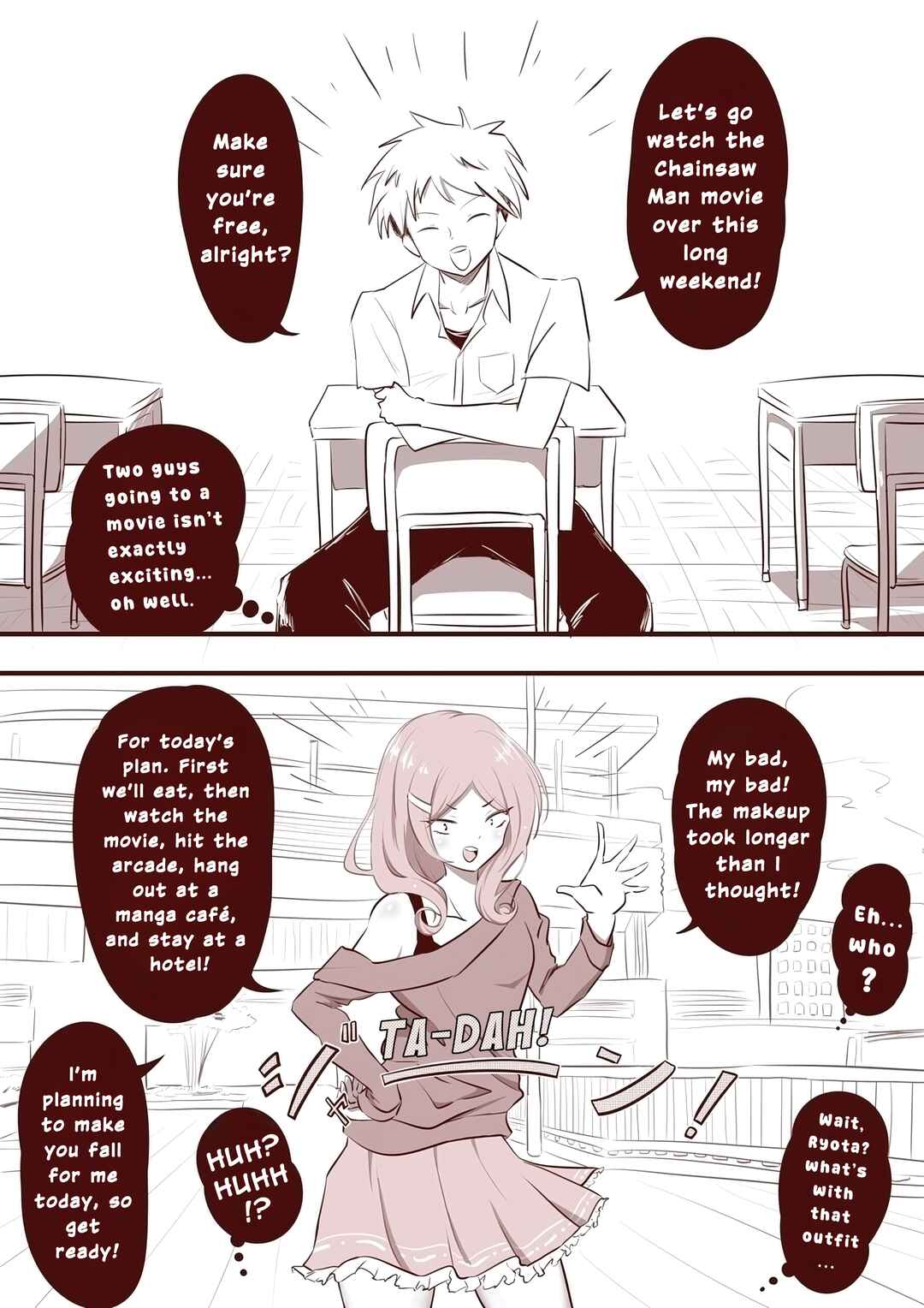 I Was Supposed to Go See a Movie with My Male Friend, but… Chapter ? - Page 1
