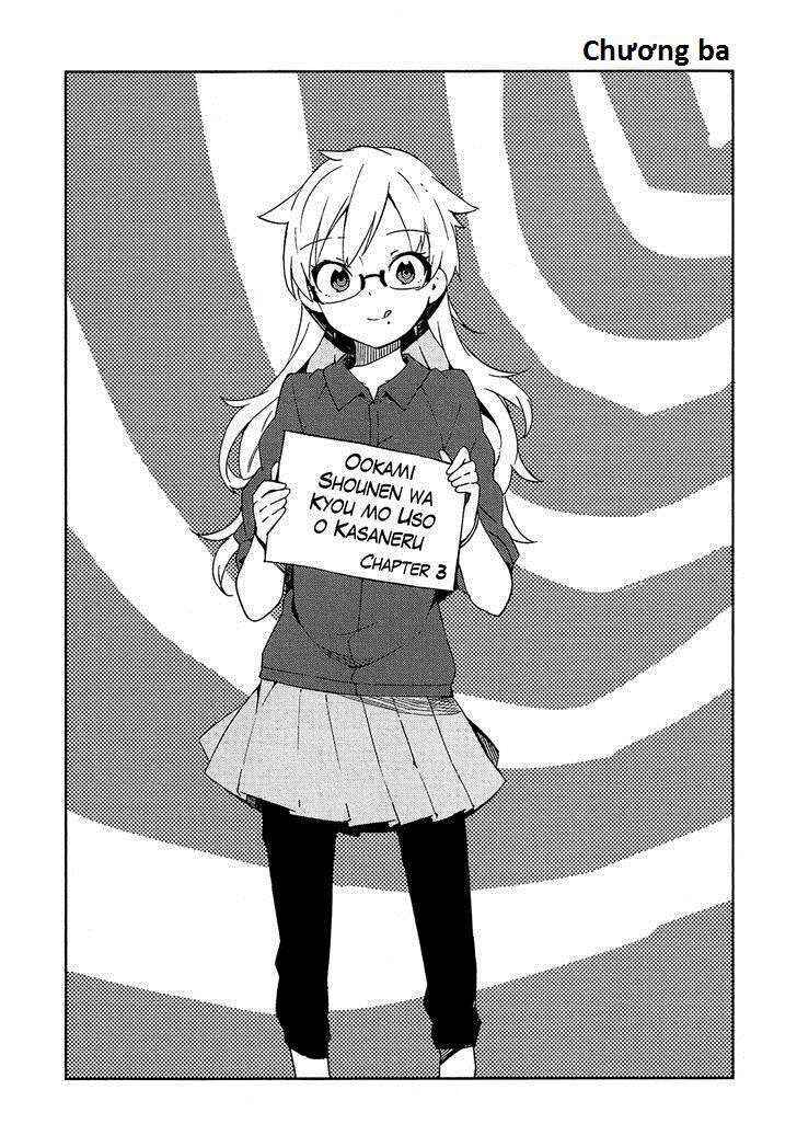 Ookami Shounen wa Kyou mo Uso wo Kasaneru Chapter 3 - Page 2