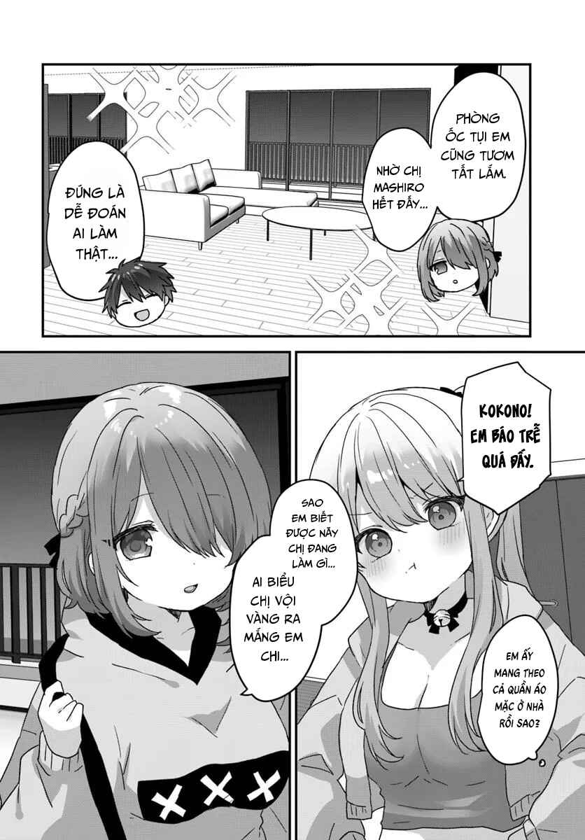 Daigaku Nyuugakuji Kara Uwasa Sareteita Bishoujo San Shimai, Ikiwakareteita Gimai Datta. Chapter 7 - Page 4