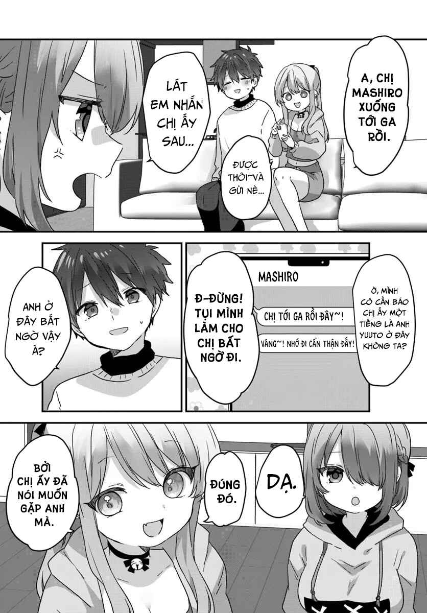 Daigaku Nyuugakuji Kara Uwasa Sareteita Bishoujo San Shimai, Ikiwakareteita Gimai Datta. Chapter 7 - Page 9