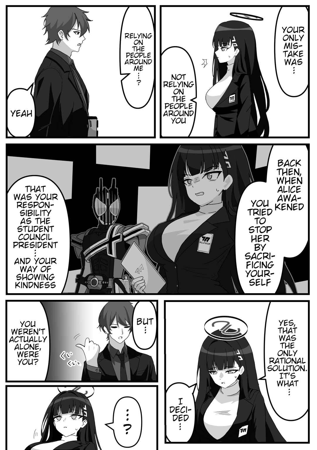 Blue Archive x Kamen Rider Decade - Schale no Kadoya Tsukasa-sensei Gainen (Doujinshi) Chapter 25 - Page 1