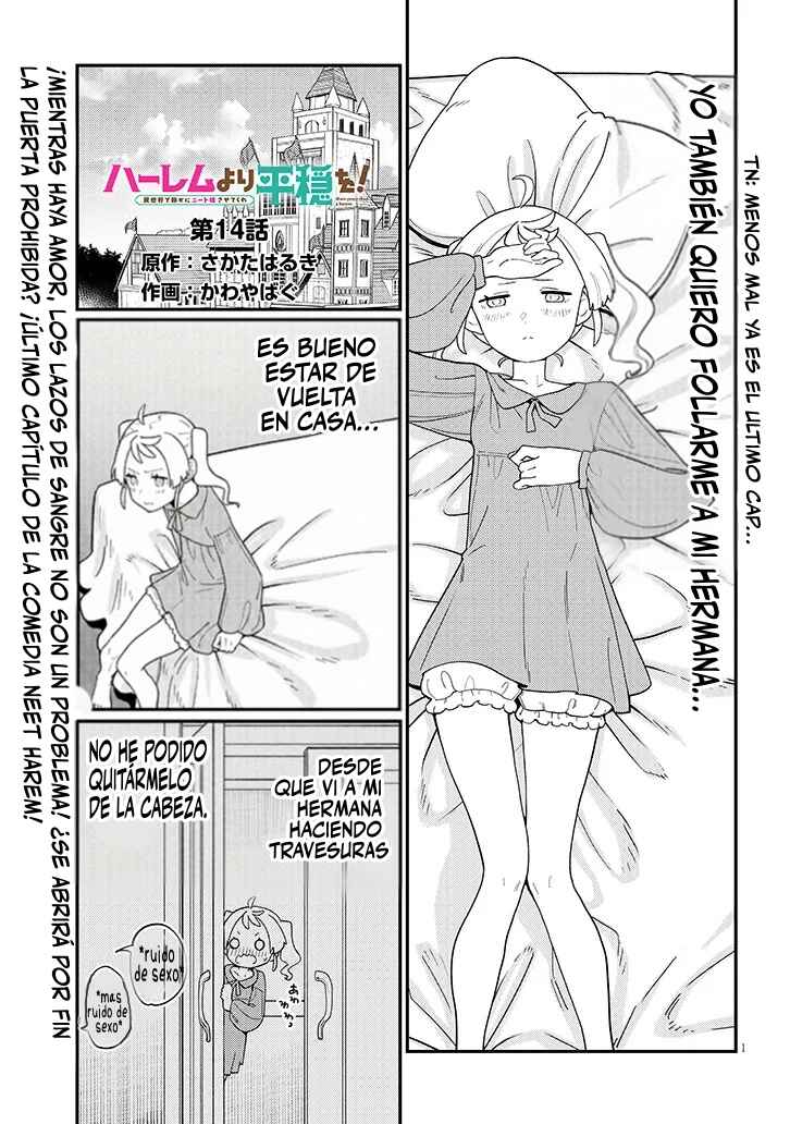 Harem Yori Heion o!: Isekai de Shizuka ni Neet Hime Sasete Kure Chapter 14 - Page 1