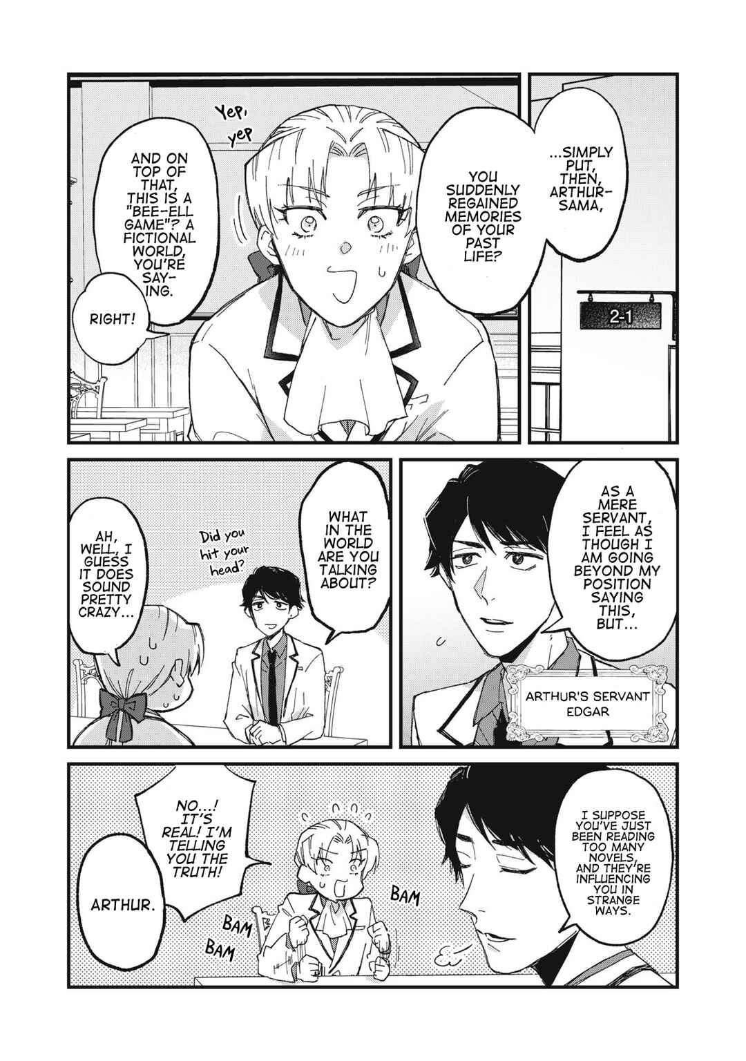 Aishite Hoshi no wa Ore Janai no ni! ~BL Game no Akuyaku Reisoku ni Tenseishita no ni Kirawarenakute Komattemasu~ Chapter 1 - Page 8