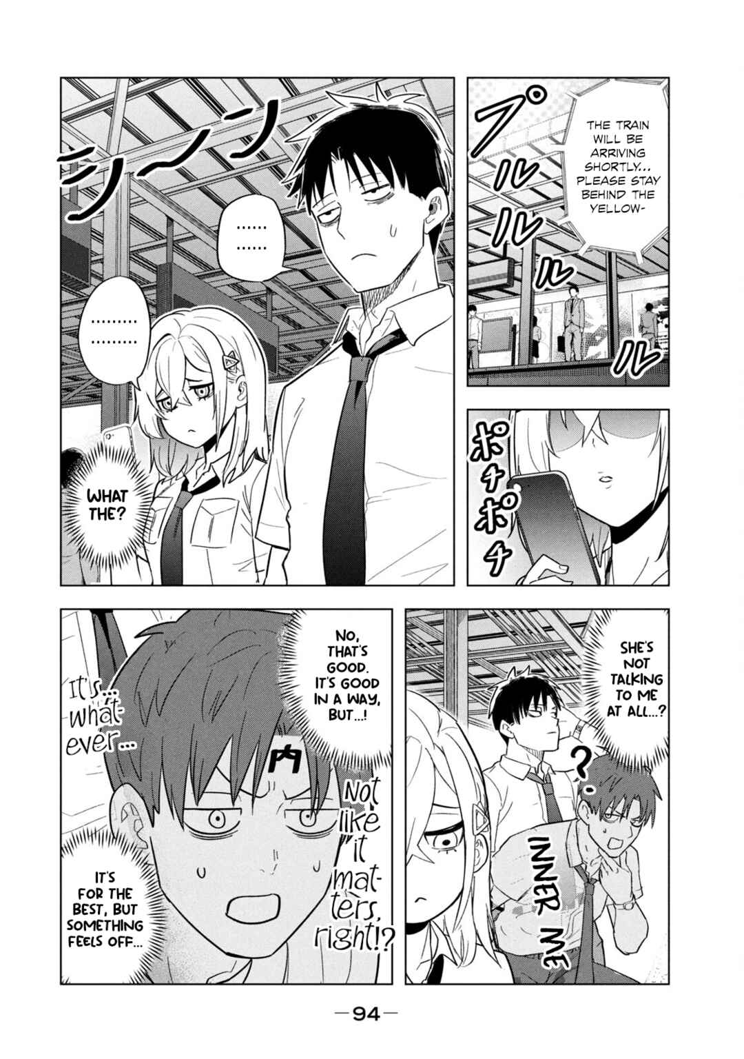 Asa no Tsuukin Densha de, Yatara to Hanashikakete Kuru Joshikousei. Chapter 6 - Page 4