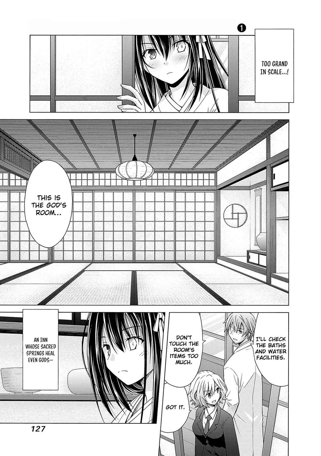 Shakkin 100-oku no Kami Miko, Onsen Yado no Ossan ni Kawareru Chapter 5 - Page 18