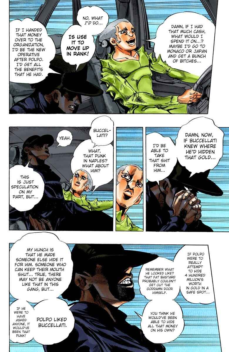 JoJo no Kimyou na Bouken: Part 5 - Ougon no Kaze Color-ban Chapter 18 - Page 8