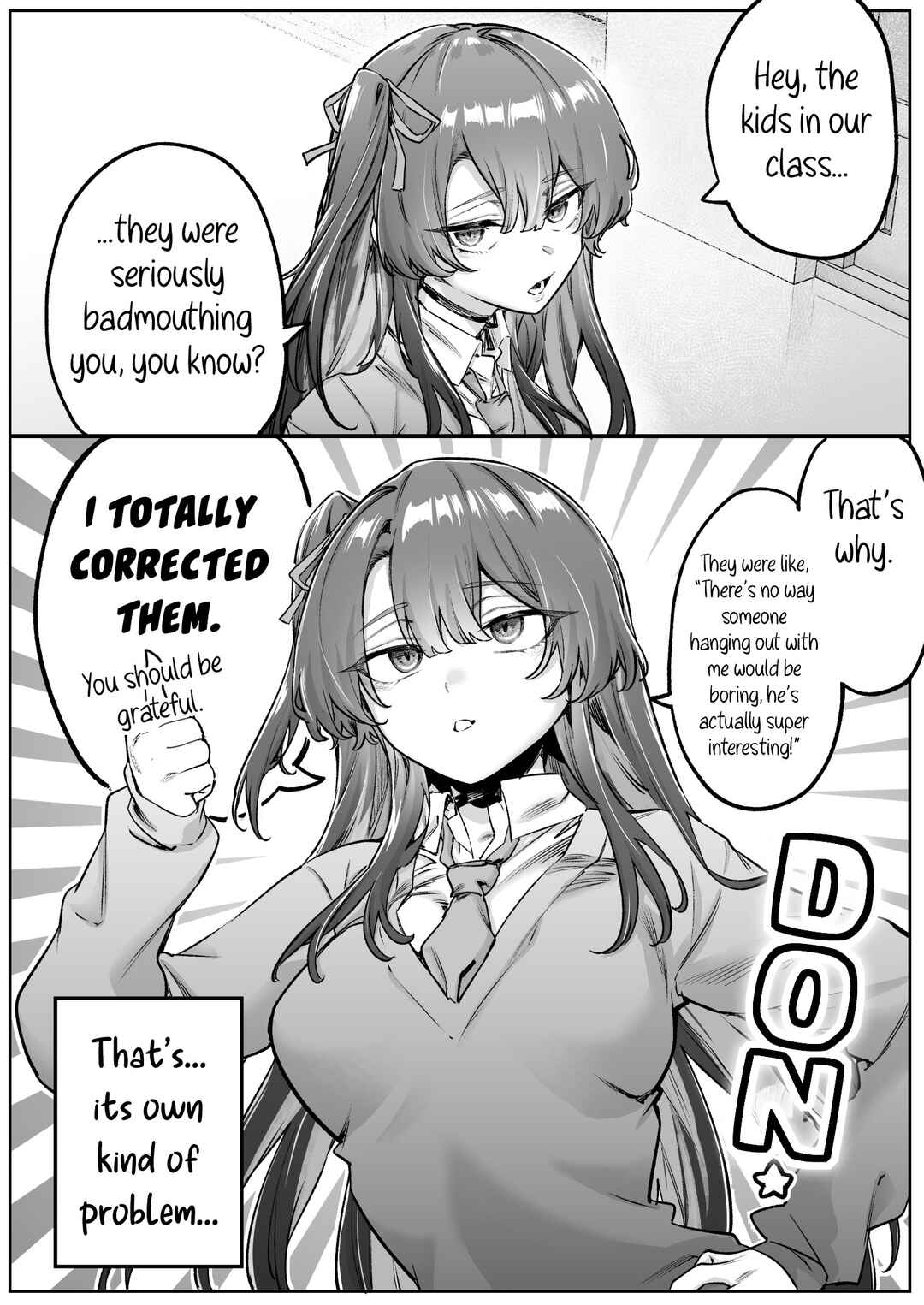 Kyori-kan ga Bagutteru Downer Gyaru-chan Chapter 8 - Page 1