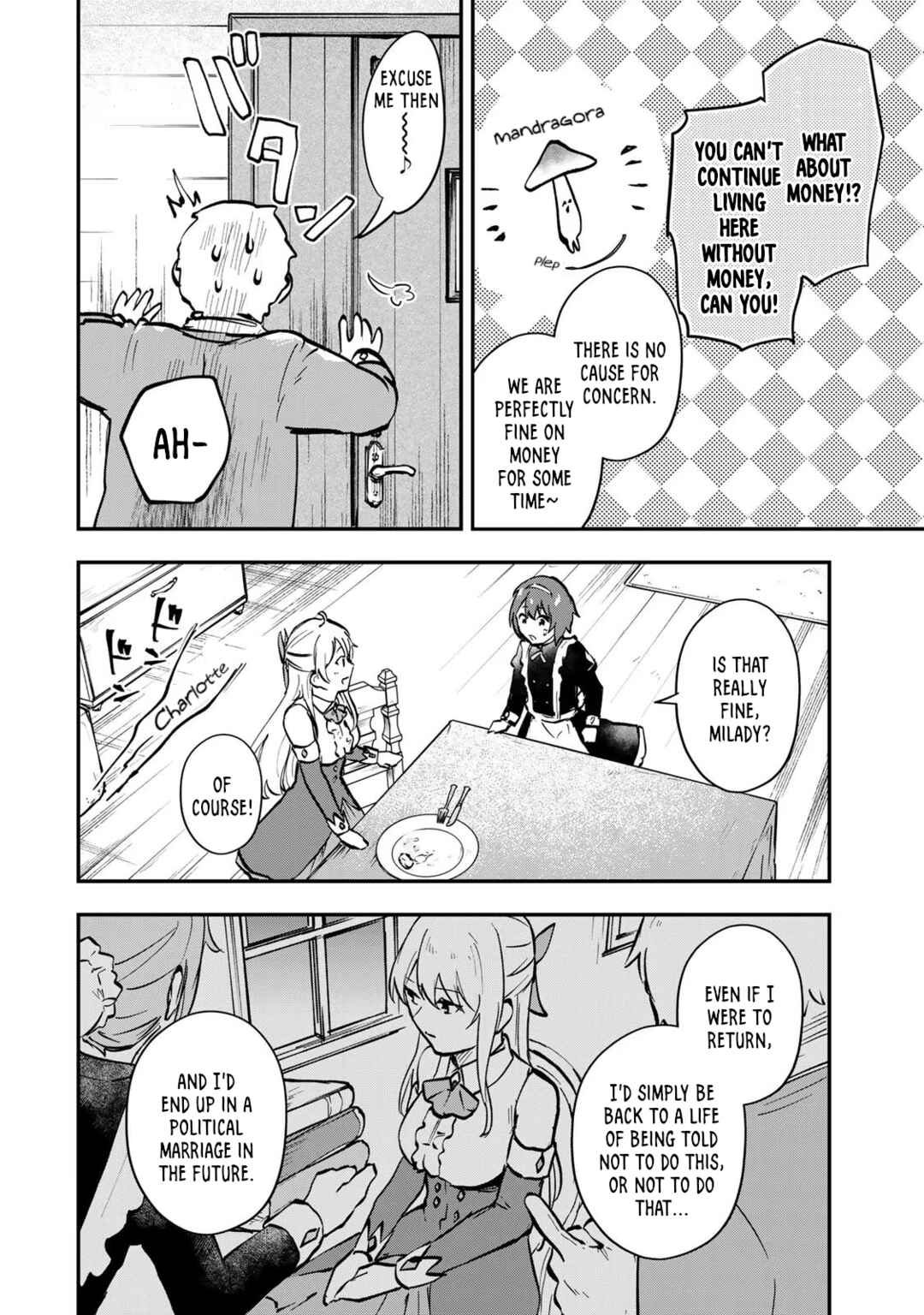 [Pakupaku desu wa] Tsuihou Sareta Ojou-sama no "Monster wo Taberu Hodo Tsuyoku Naru" Skill wa, 1-shoku de 1 Level Up Suru Zendai Mimon no Saikyou Skill deshita. 3-nichi de Jinrui Saikyou ni Narimashita wa! Chapter 8 - Page 10