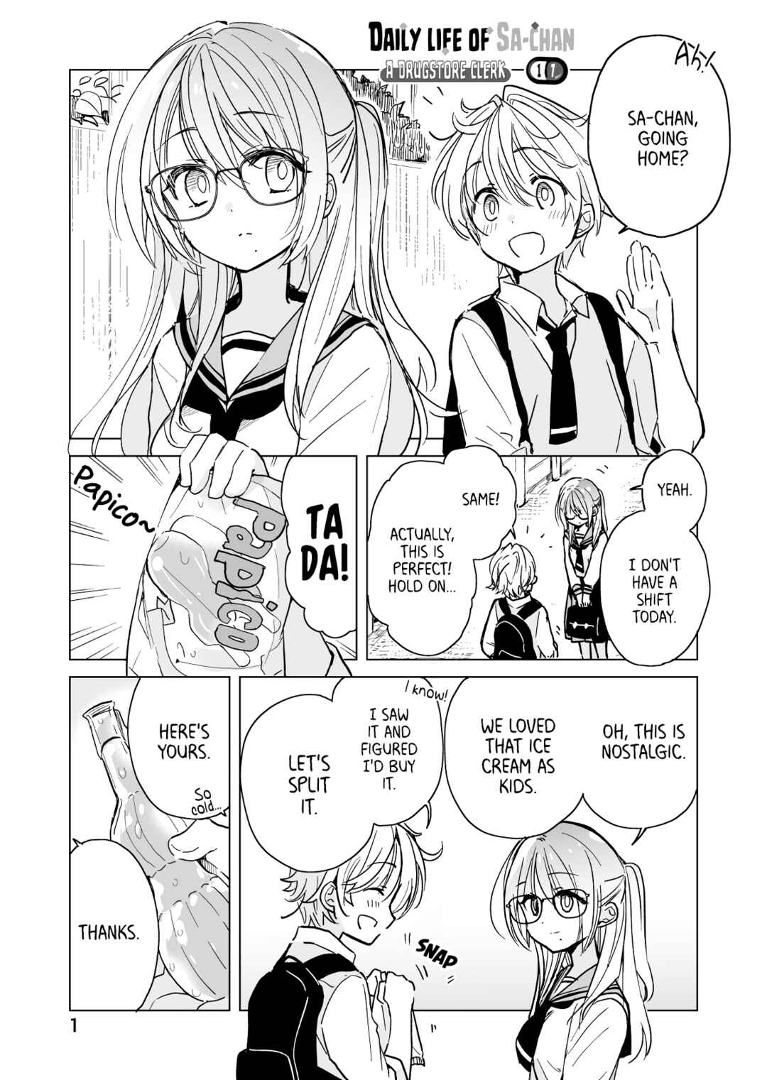 Drugstore Ten'in Sacchan no Nichijou Chapter 17 - Page 1