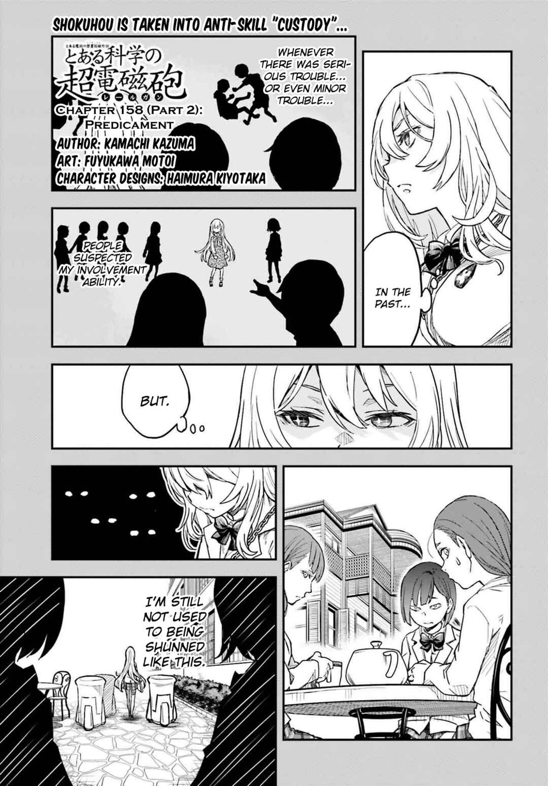 Toaru Majutsu no Index Gaiden: Toaru Kagaku no Railgun Chapter 158.2 - Page 1