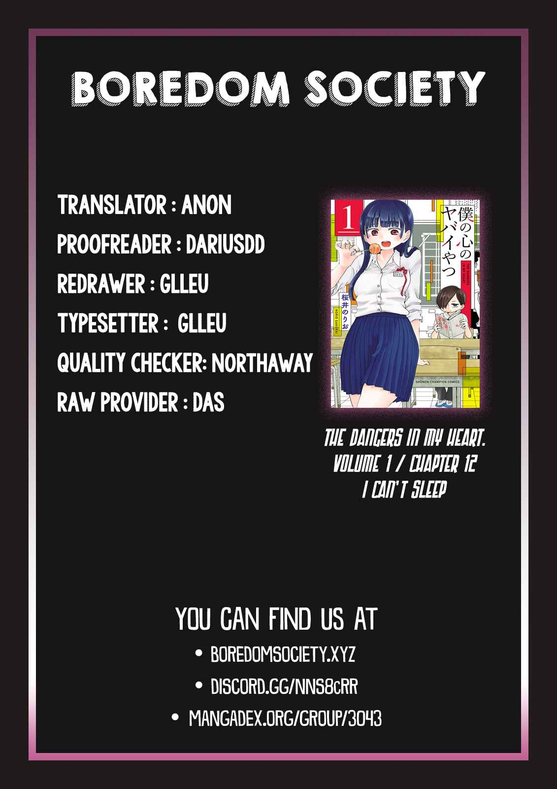 Boku no Kokoro no Yabai Yatsu Chapter 12 - Page 12