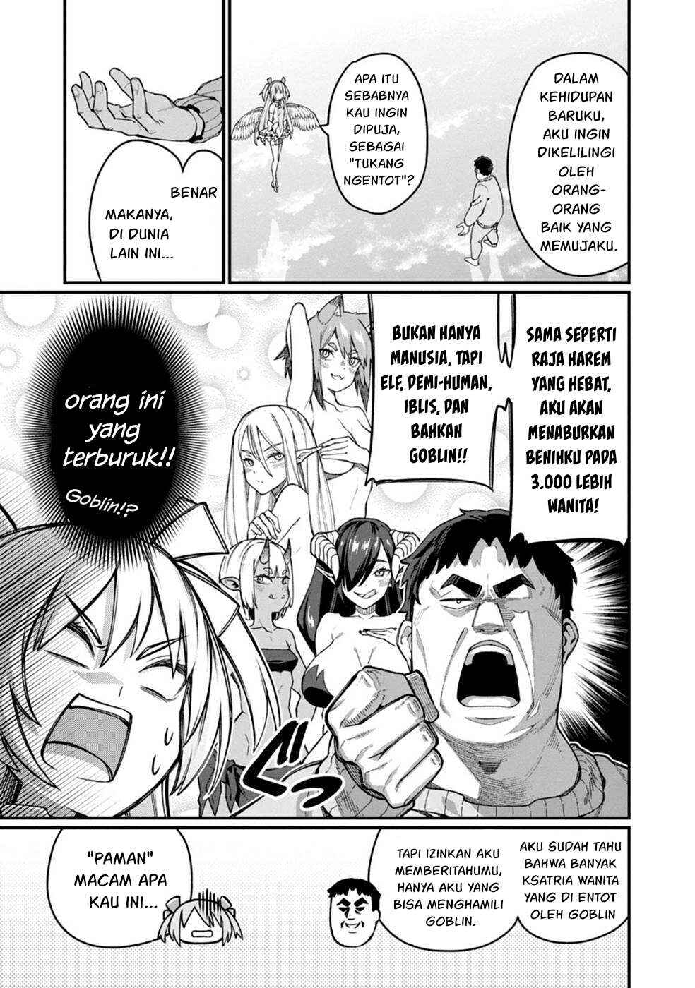 Harem Ou no Isekai Press Manyuuki: Saikyou Musou no Ojisan wa Arayuru Shuzoku o Yome ni suru Chapter 1 - Page 9