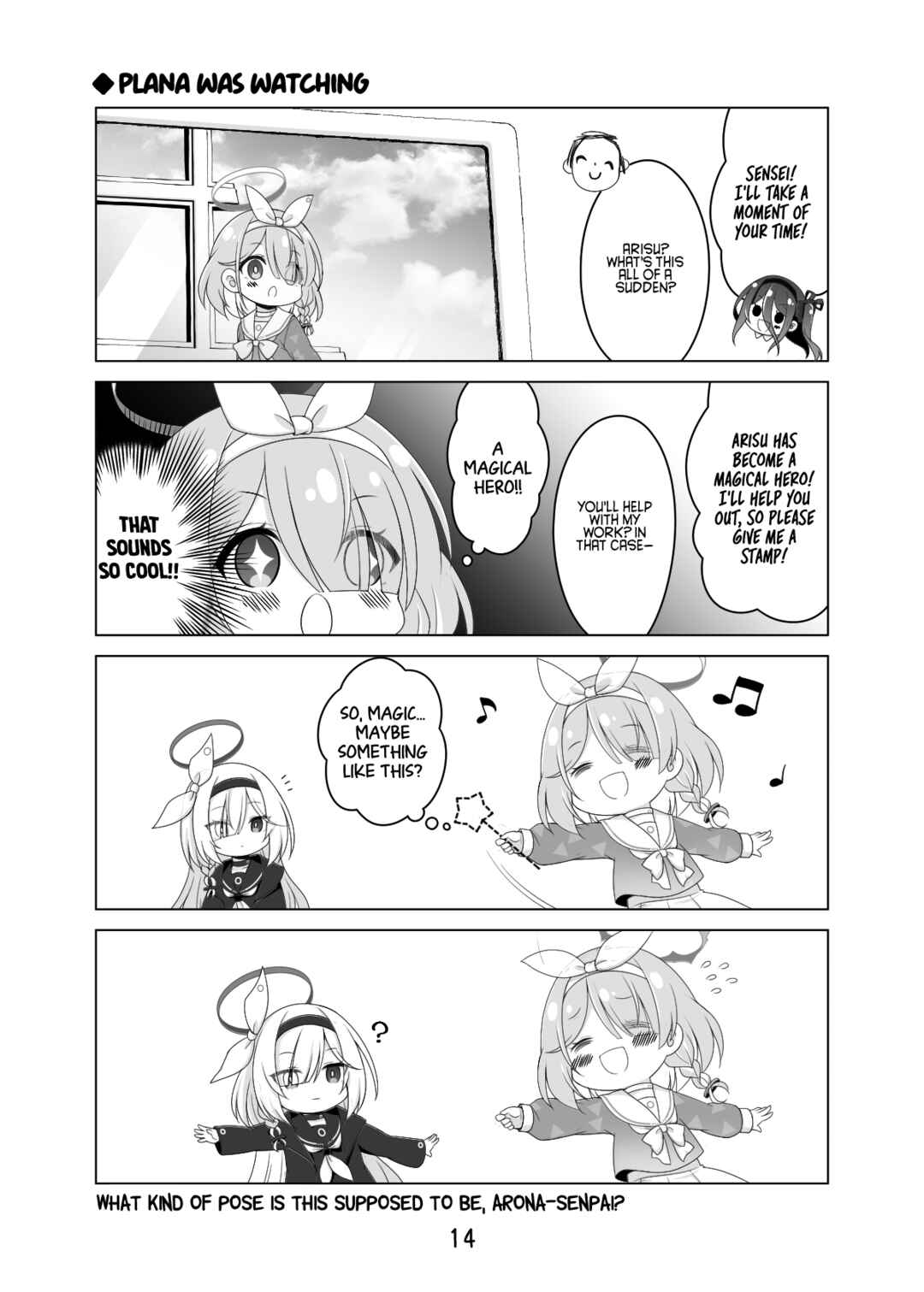 Blue Archive - Magical Hero Arisu Will Do Her Best!! (Doujinshi) Chapter 1 - Page 14