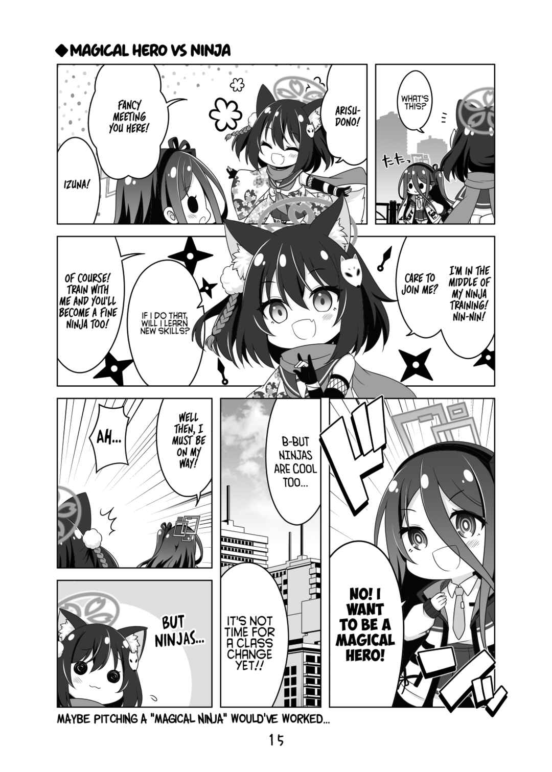Blue Archive - Magical Hero Arisu Will Do Her Best!! (Doujinshi) Chapter 1 - Page 15