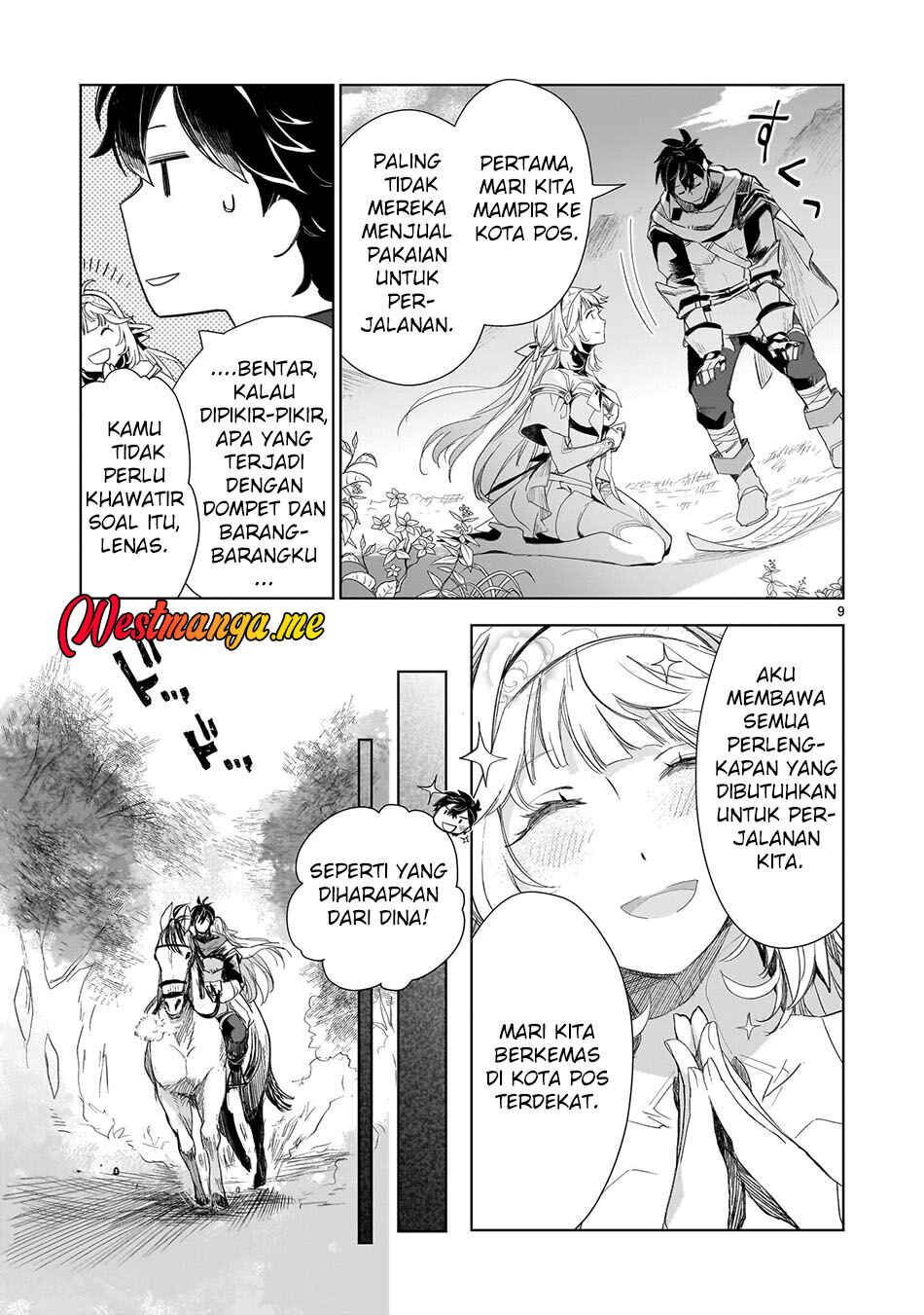 Elf Tsuma to Hajimeru Yuukyuu no Tabi: Densetsu no Yuusha, Aisuru Elf to Tomoni 100-nenmae ni Sukutta Sekai o Tabi Suru Chapter 2 - Page 9