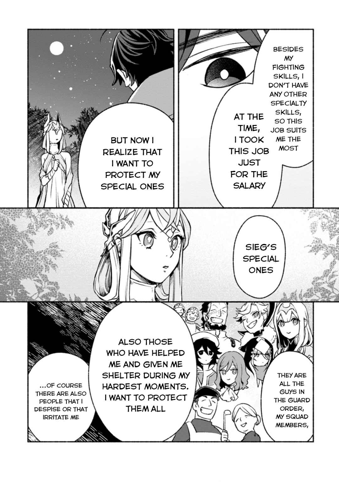 Sono Monban, Saikyou ni Tsuki: Tsuihou Sareta Bougyoryoku 9999 no Senshi, Outo no Monban to shite Musou Suru Chapter 17 - Page 3