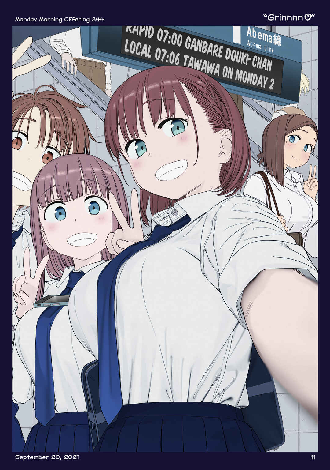 Getsuyoubi no Tawawa (Twitter Webcomic) (Fan Colored) Chapter 40 - Page 10