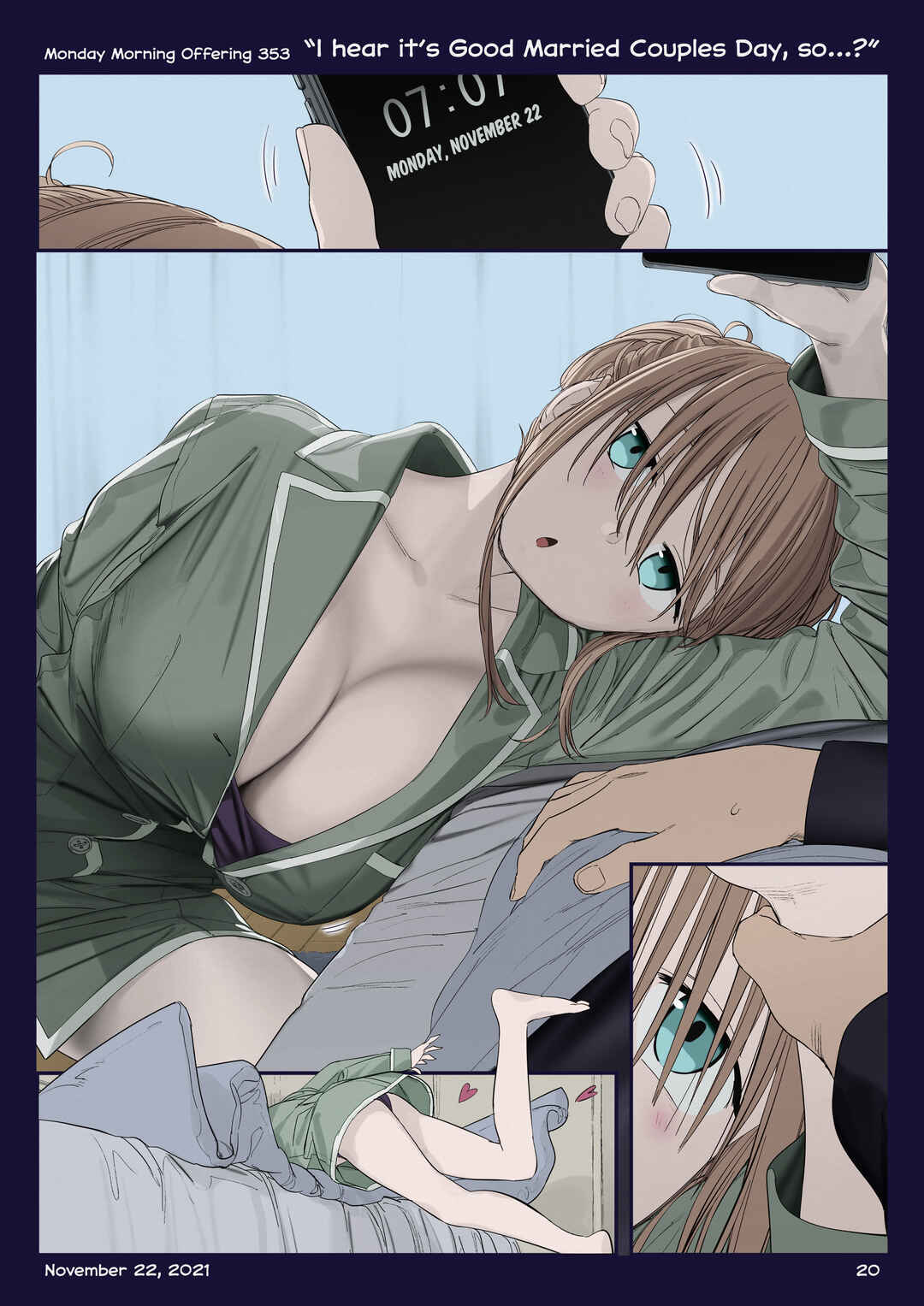 Getsuyoubi no Tawawa (Twitter Webcomic) (Fan Colored) Chapter 40 - Page 19