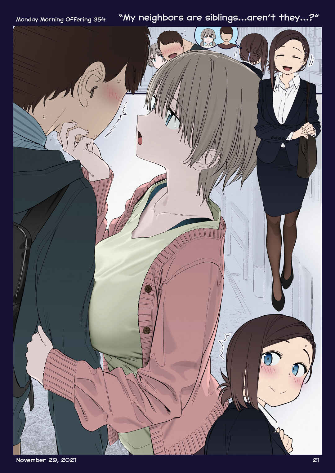 Getsuyoubi no Tawawa (Twitter Webcomic) (Fan Colored) Chapter 40 - Page 20