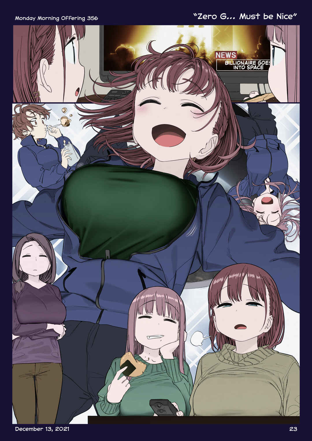 Getsuyoubi no Tawawa (Twitter Webcomic) (Fan Colored) Chapter 40 - Page 22