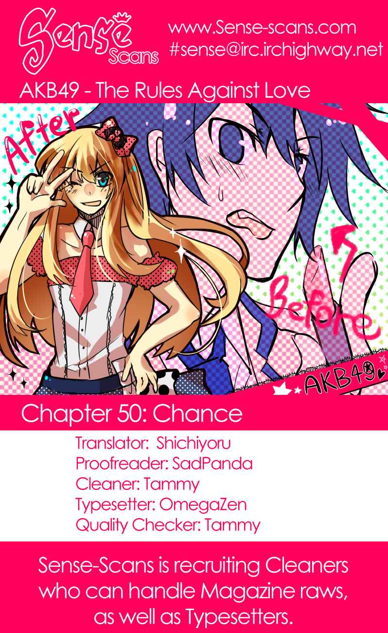 AKB49: Ren'ai Kinshi Jourei Chapter 50 - Page 1
