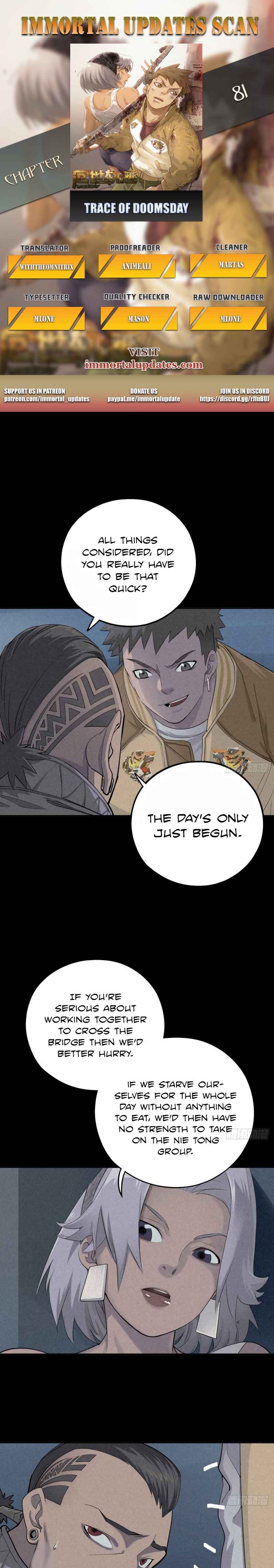 Trace of Doomsday Chapter 81 - Page 1