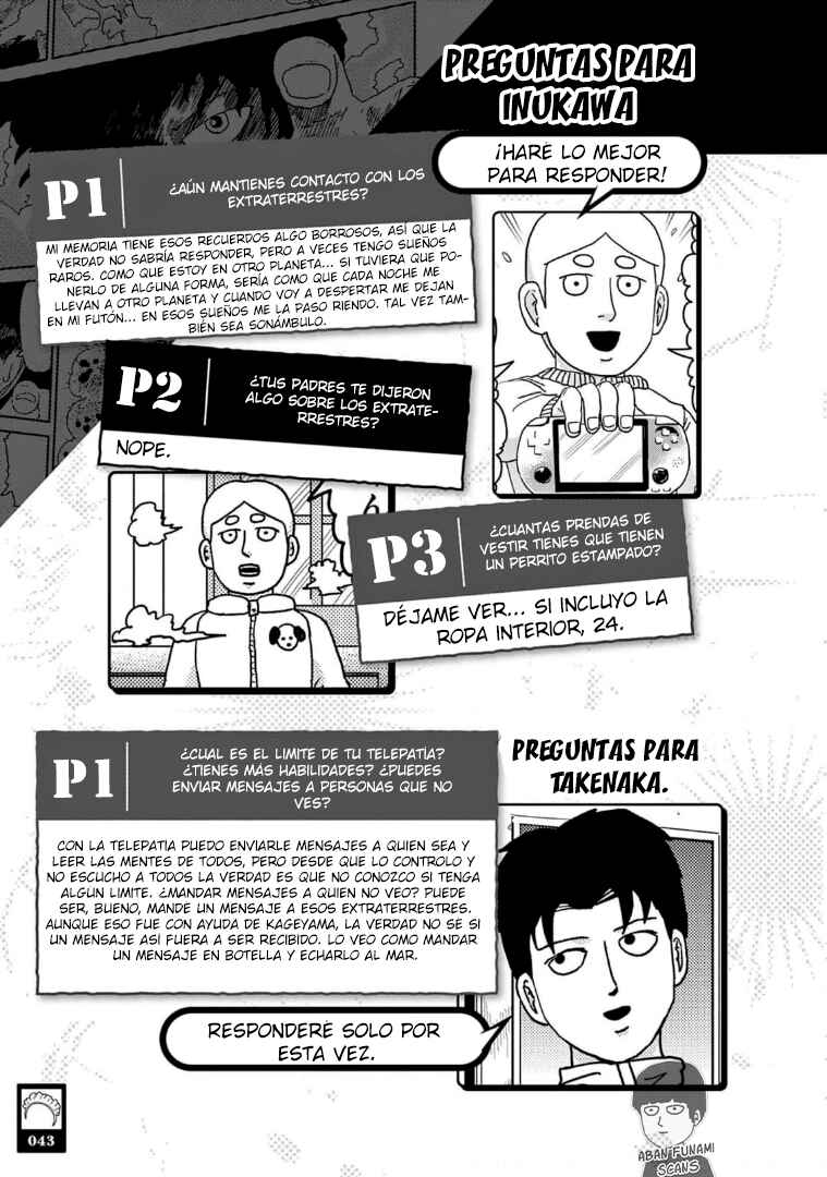 Mob Psycho 100 Official Fanbook. Chapter 3 - Page 11
