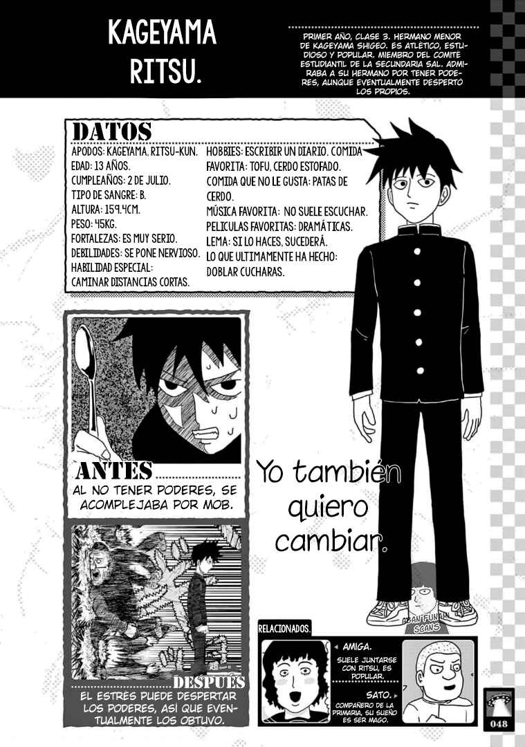 Mob Psycho 100 Official Fanbook. Chapter 3 - Page 16